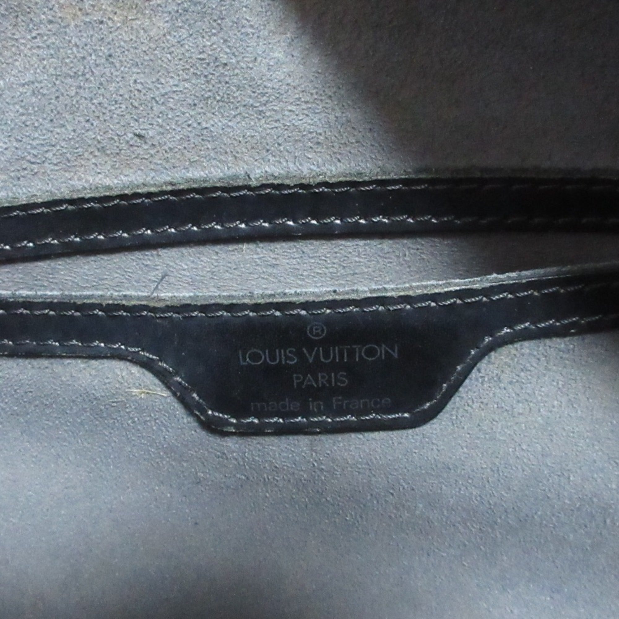 Louis Vuitton Black Noir Epi Leather Handbag (Pre-Owned)