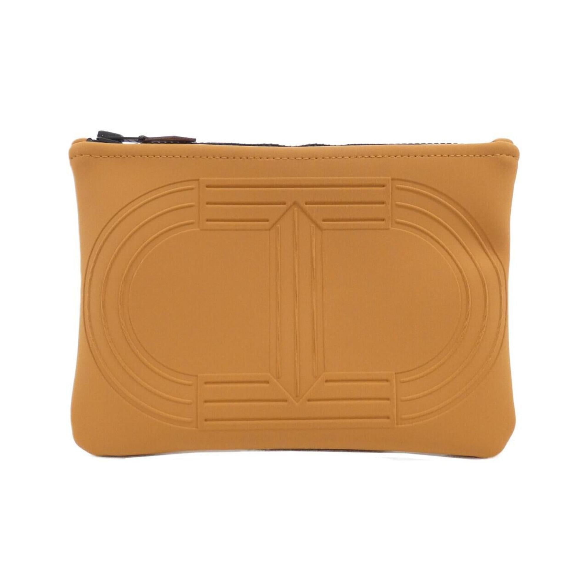 Hermes Caramel Polyamide Pouch (Pre-Owned)