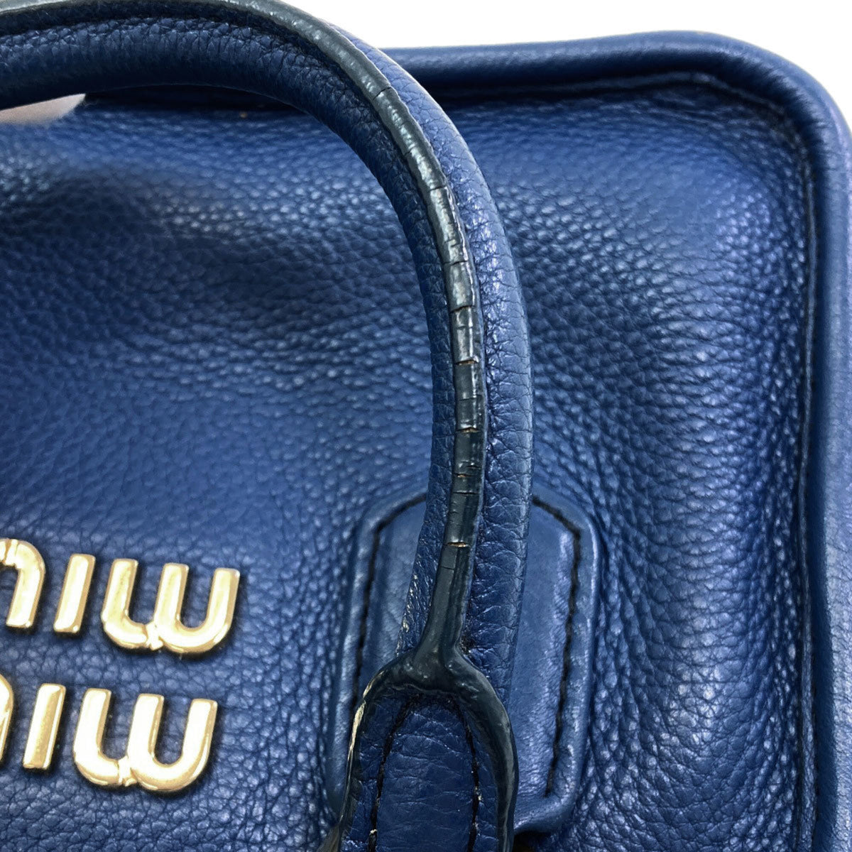 Miu Miu Blue Leather Handbag (Pre-Owned)