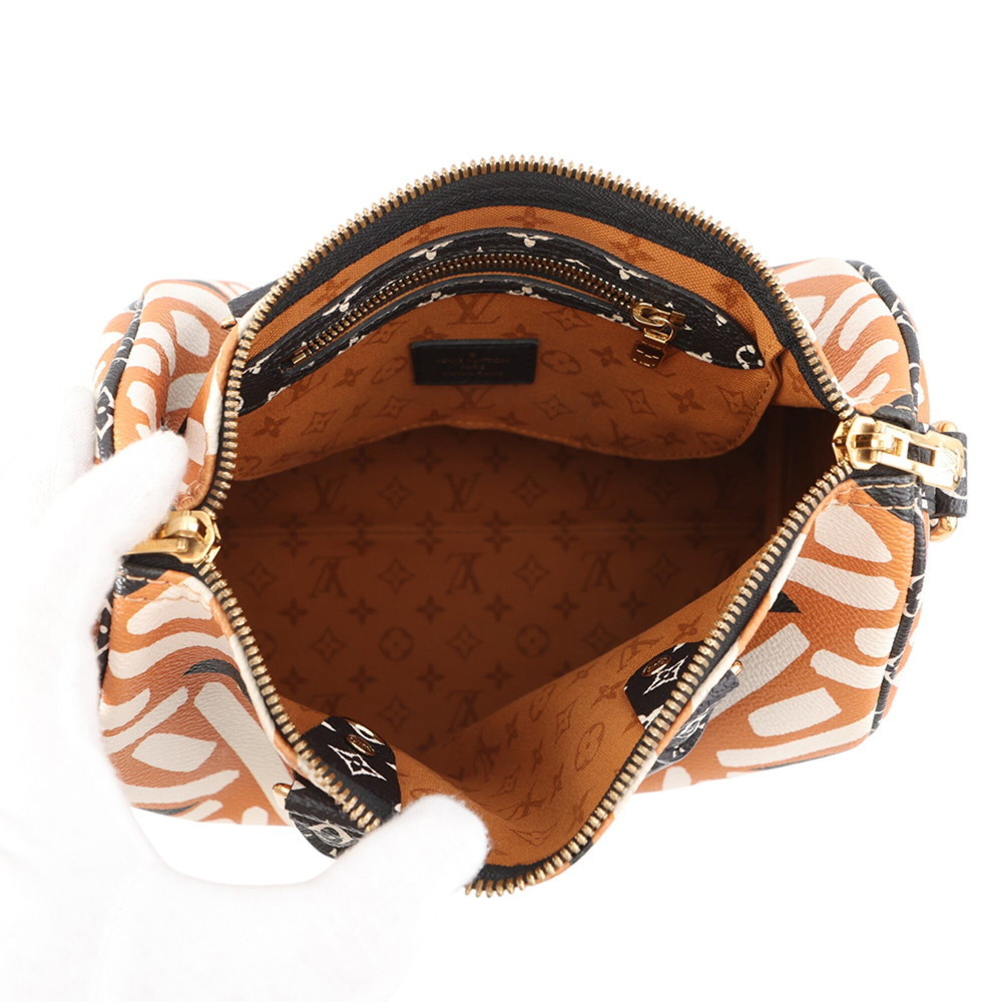 Louis Vuitton Monogram Black Monogram Orange Monogram Handbag (Pre-Owned)