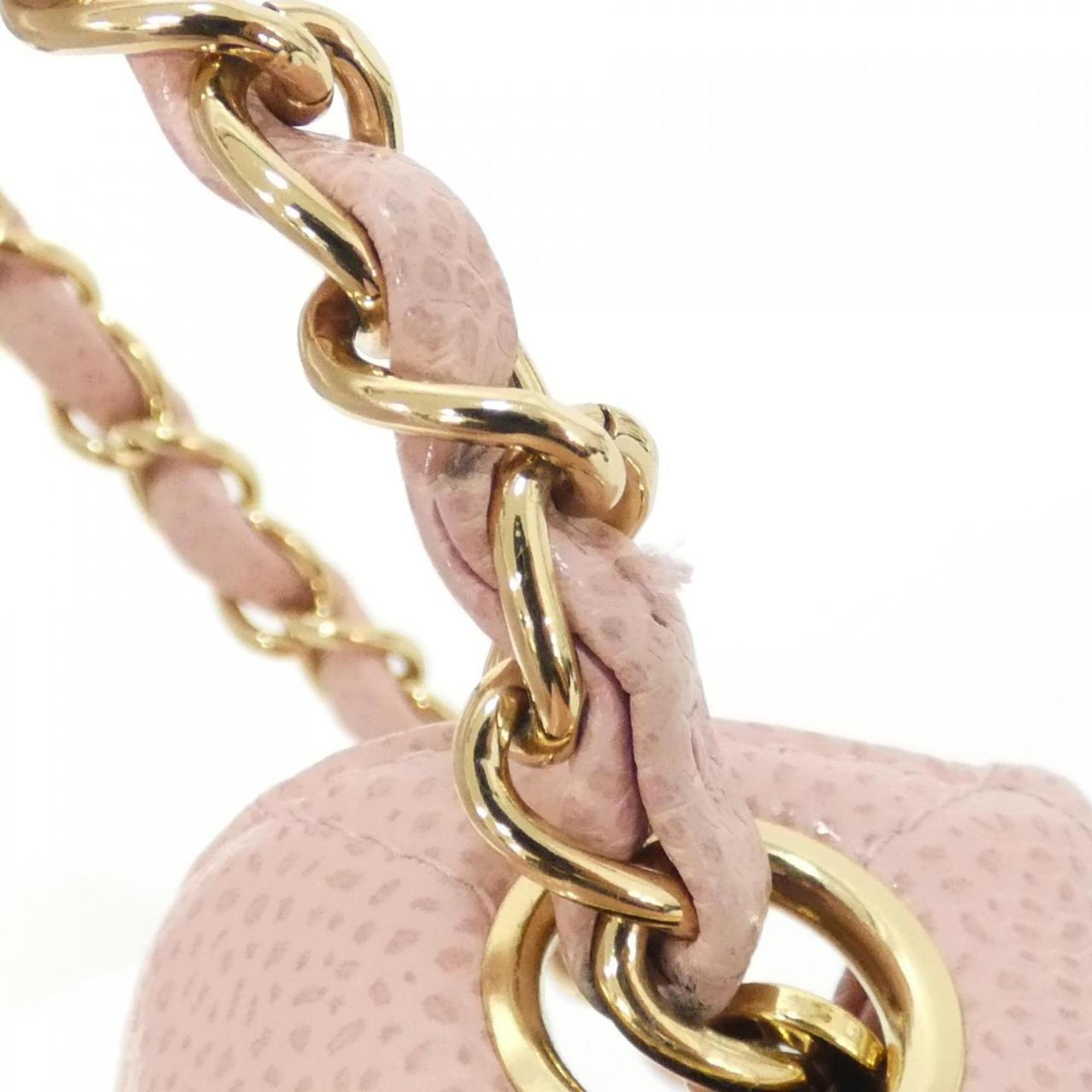 Chanel Pink Grained Calfskin Shoulder Bag (Pre-Owned)