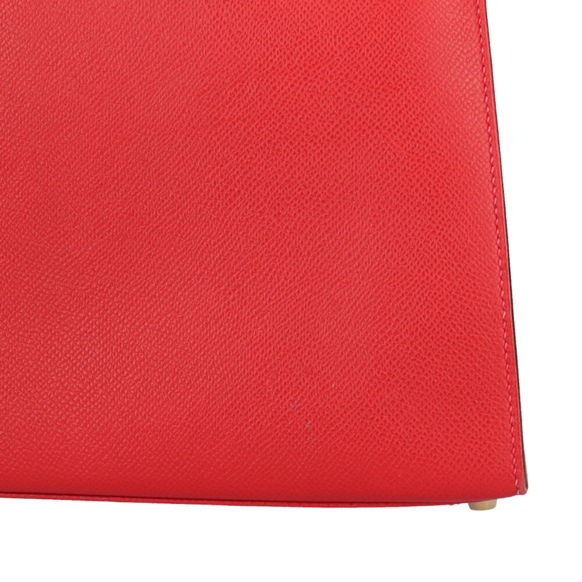 Hermes Red Color Rouge Casaque Epsom Leather Shoulder Bag (Pre-Owned)