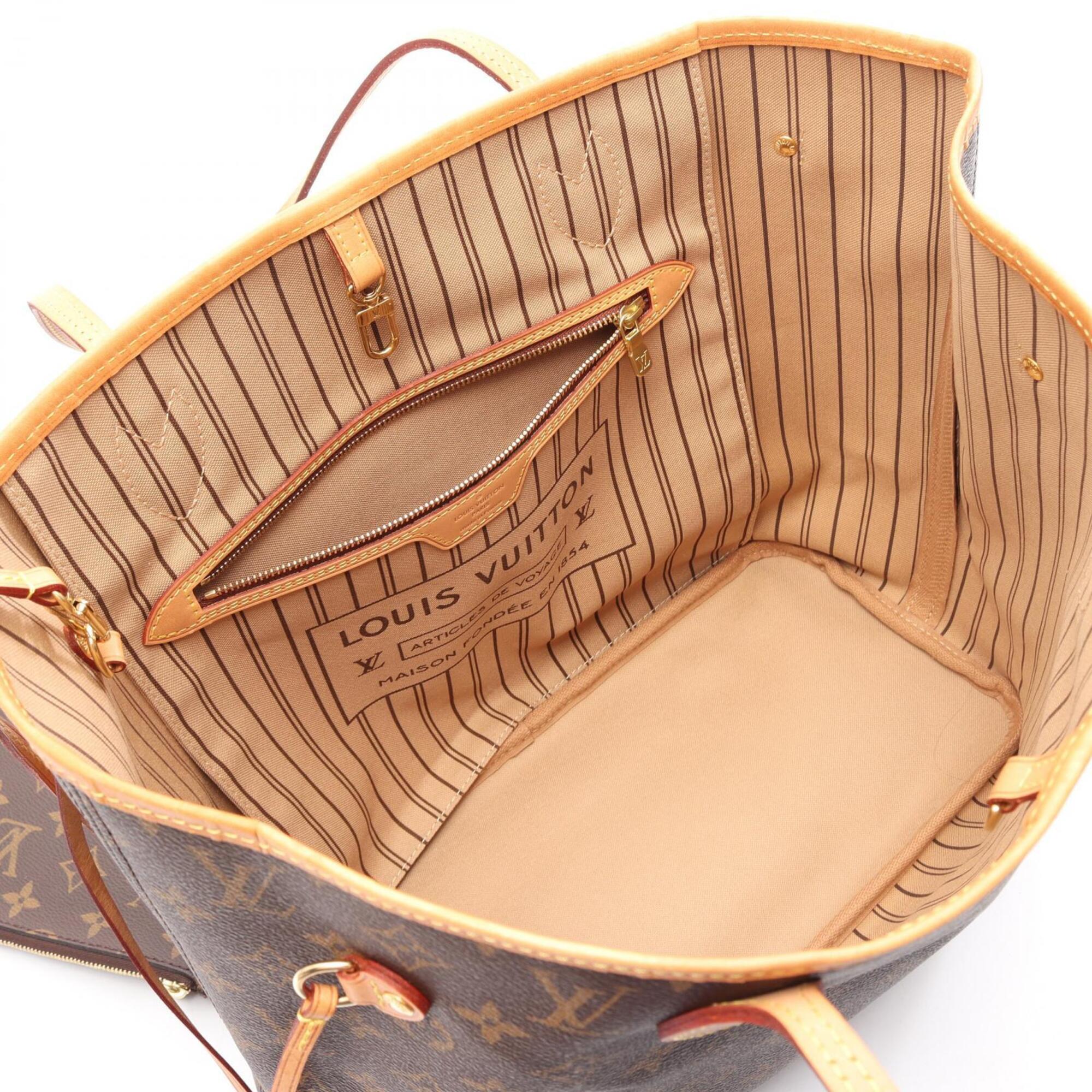 Louis Vuitton Brown Coated Canvas Pvc Monogram Leather Handbag Tote Bag (Pre-Owned)