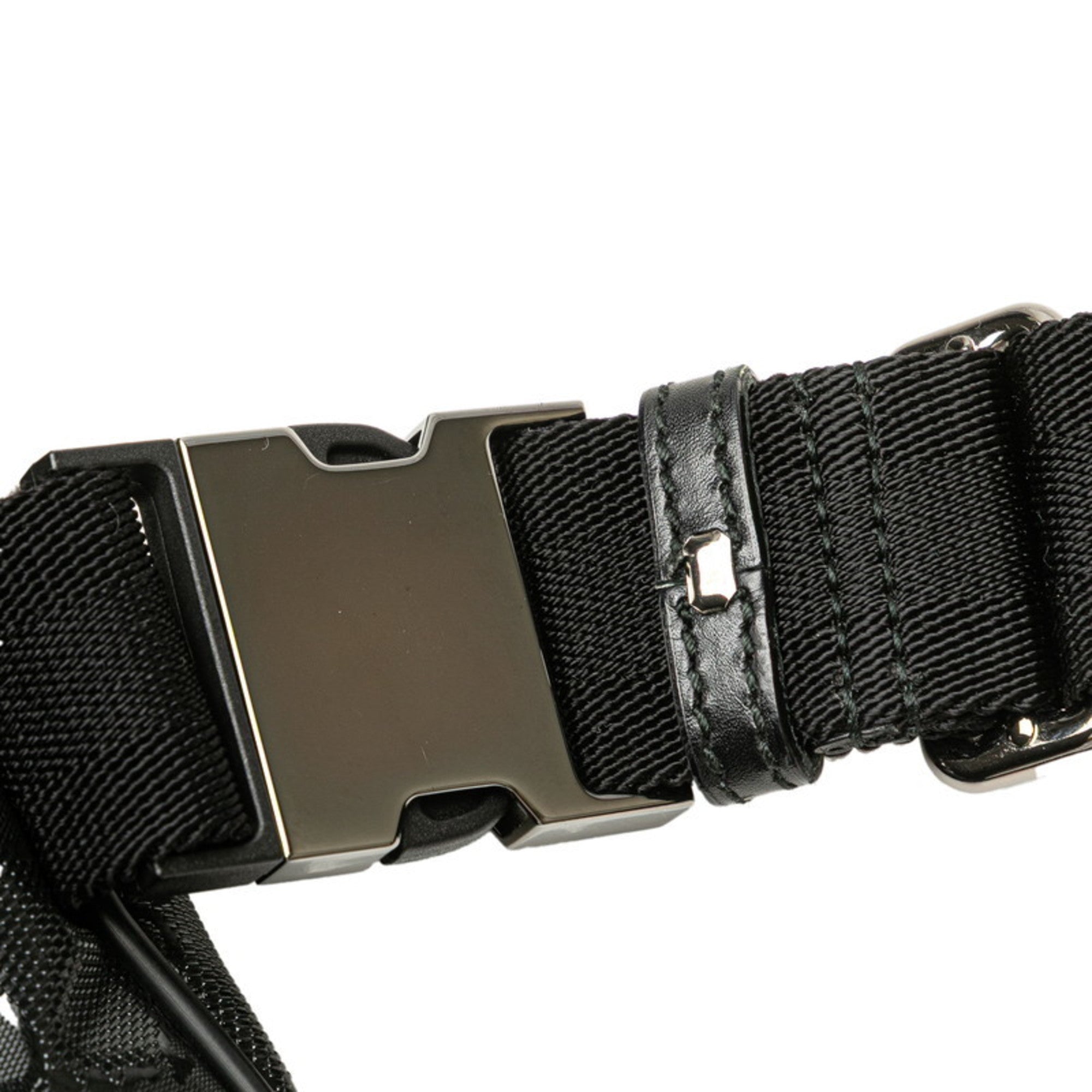 Gucci Black Pvc Leather Fanny Pack Sling Bag (Pre-Owned)