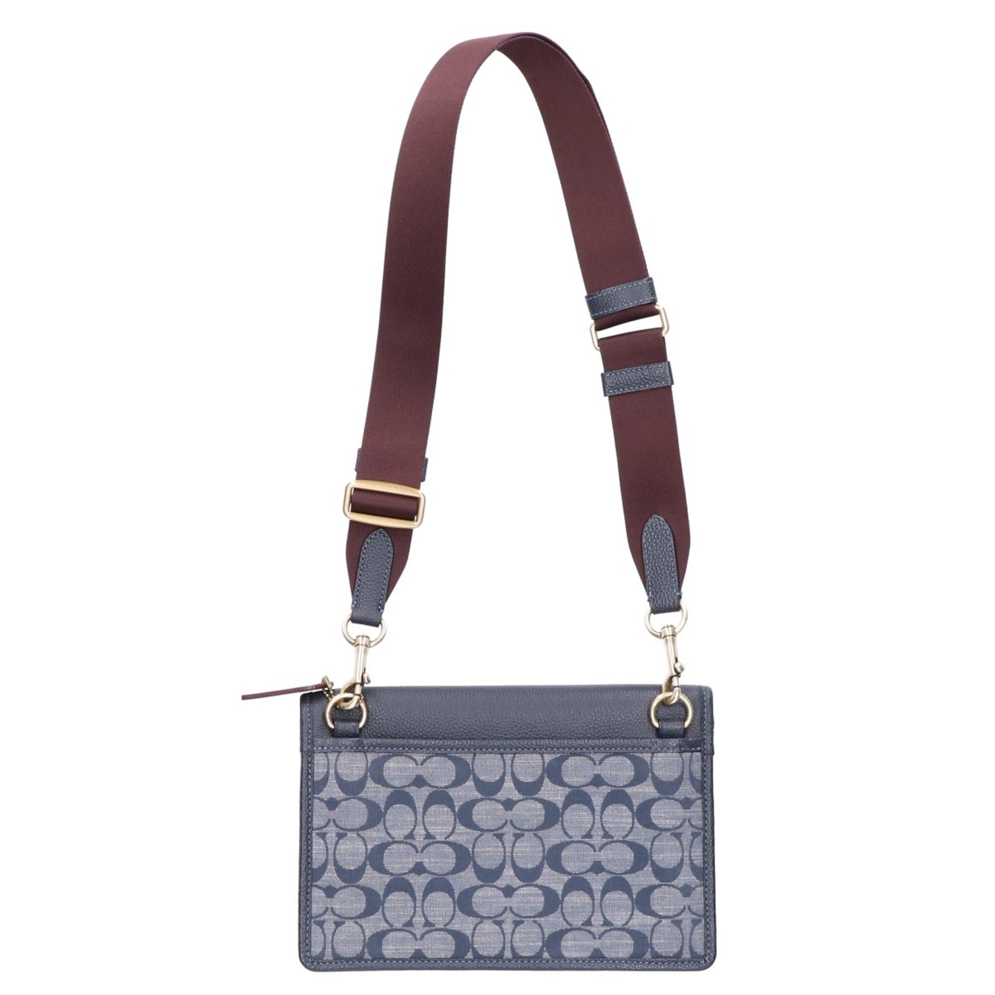 Coach Navy Canvas Shoulder Bag (Pre-Owned)