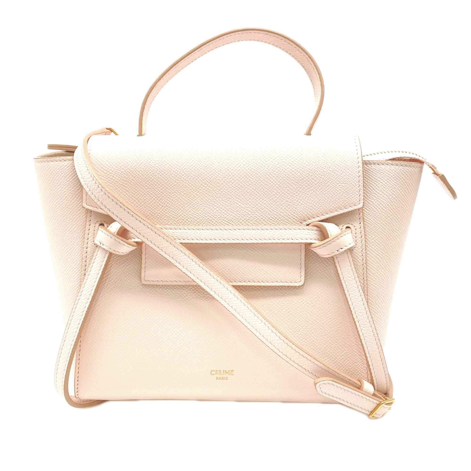 Celine Pink Leather Handbag Shoulder Bag (Pre-Owned)