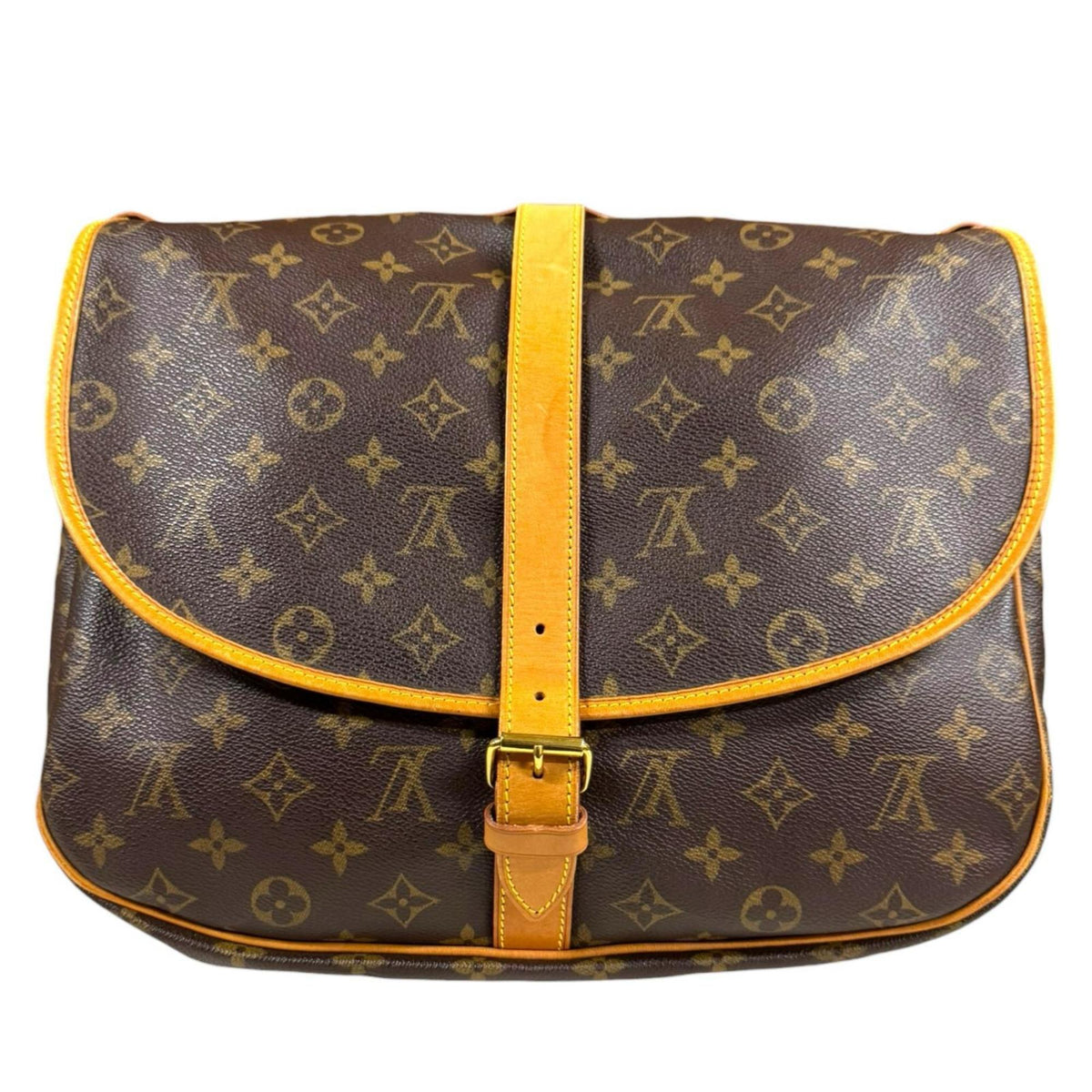 Louis Vuitton Brown Monogram Shoulder Bag (Pre-Owned)