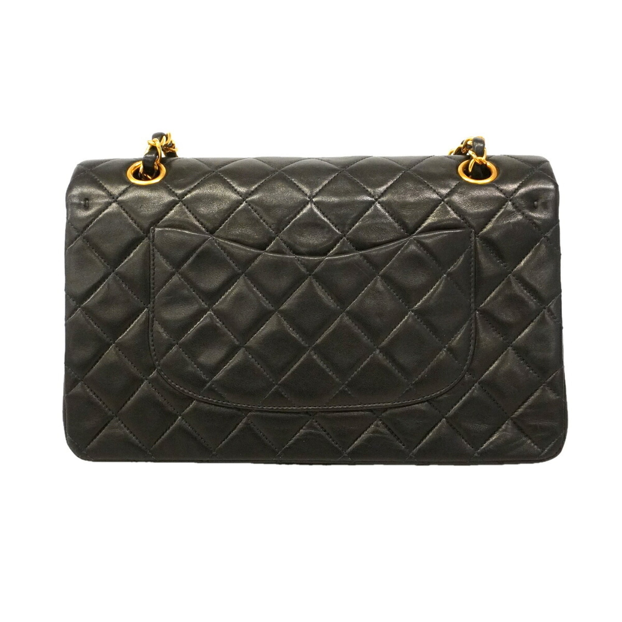 Chanel Black Leather Shoulder Bag (Pre-Owned)