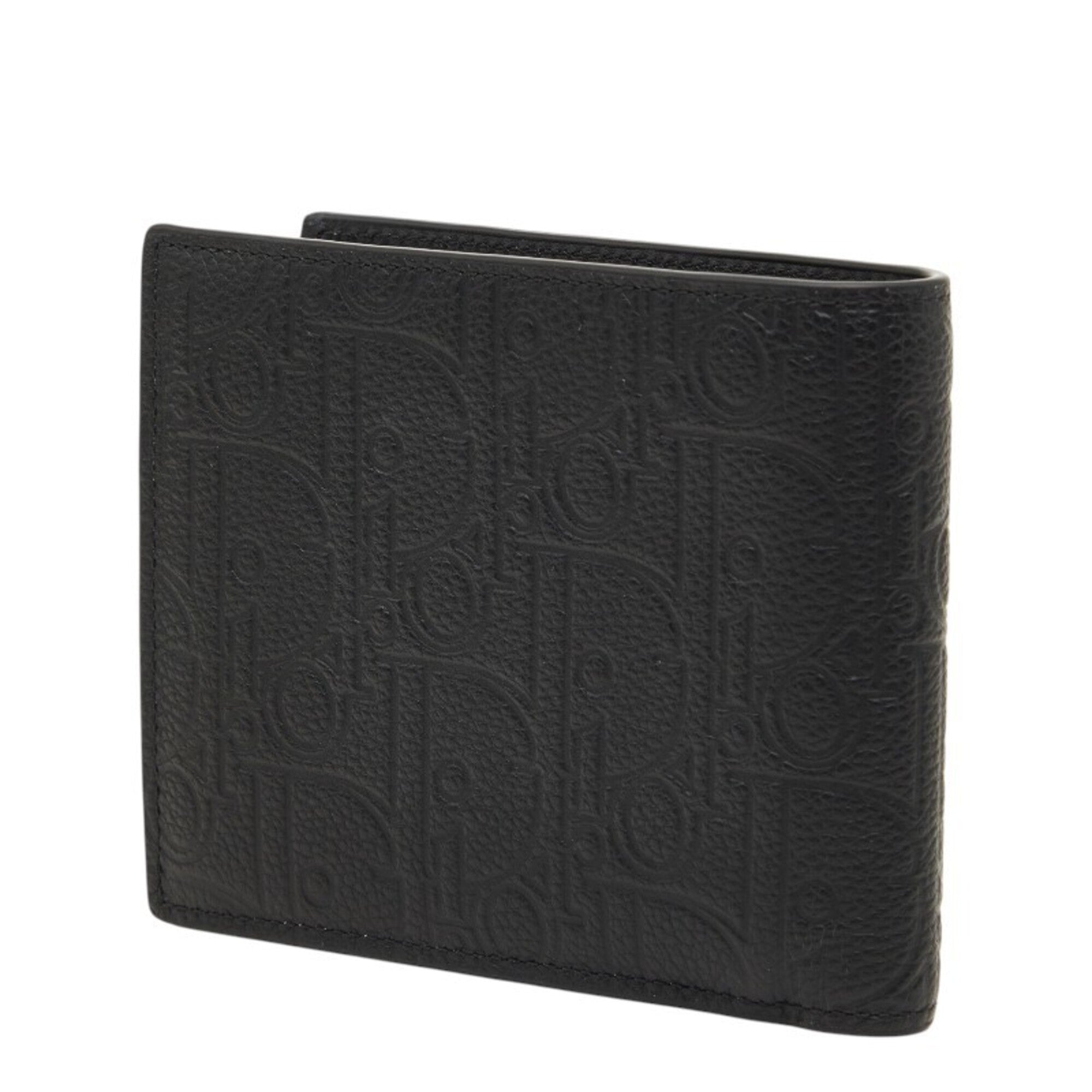 Christian Dior Black Leather Wallet (Bi-Fold) (Pre-Owned)