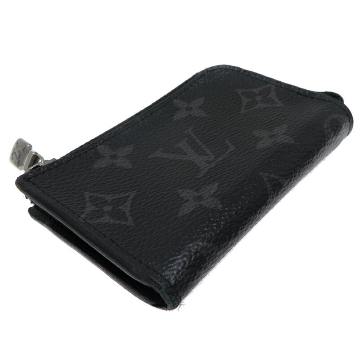 Louis Vuitton Black Monogram Eclipse Monogram Eclipse Coin Purse/Coin Case (Pre-Owned)