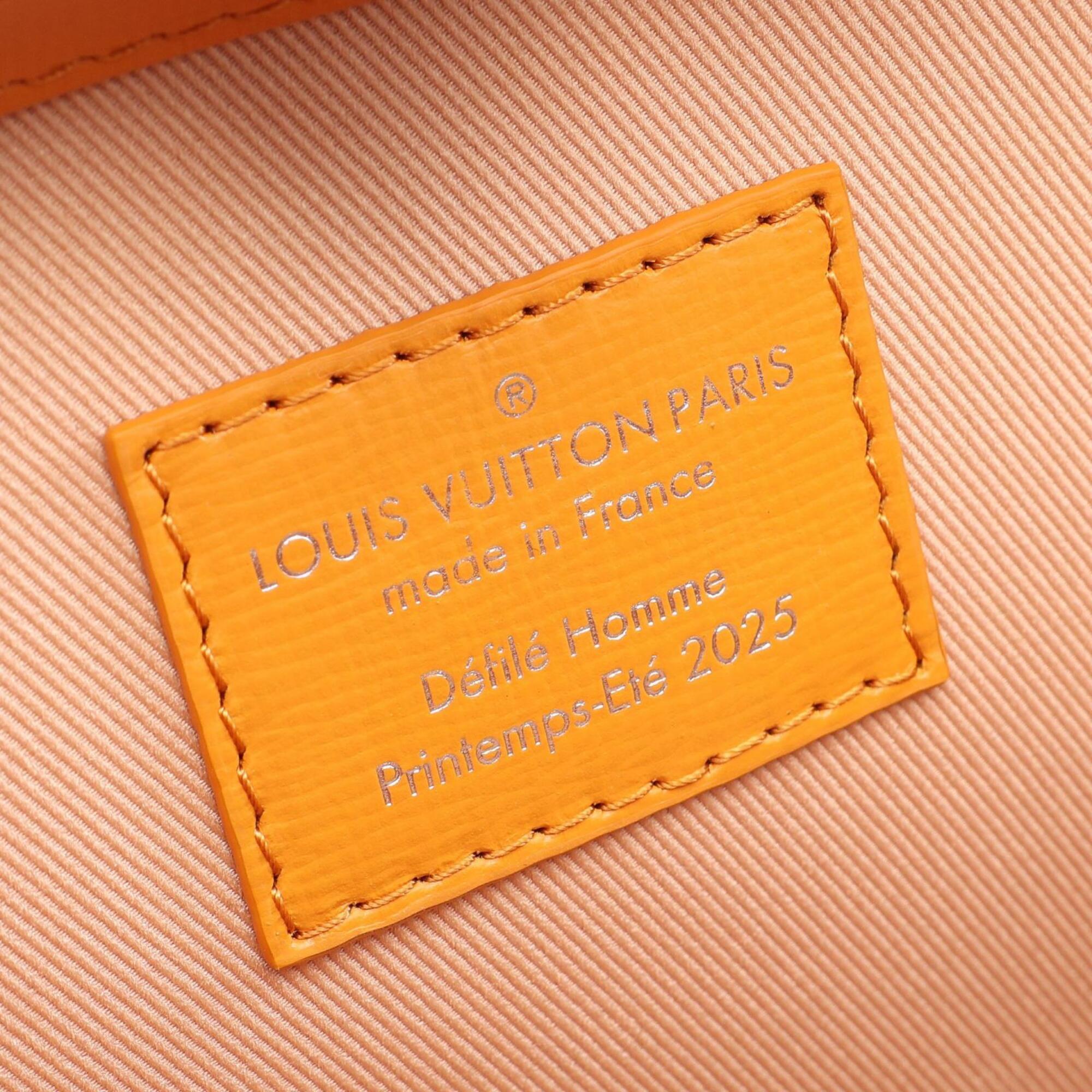 Louis Vuitton Blue Orange Leather Handbag Shoulder Bag (Pre-Owned)