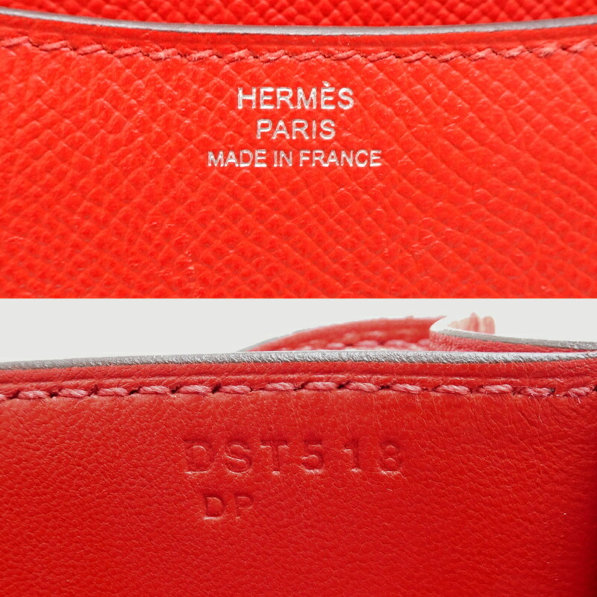 Hermes Red Color Epsom Leather Shoulder Bag (Pre-Owned)