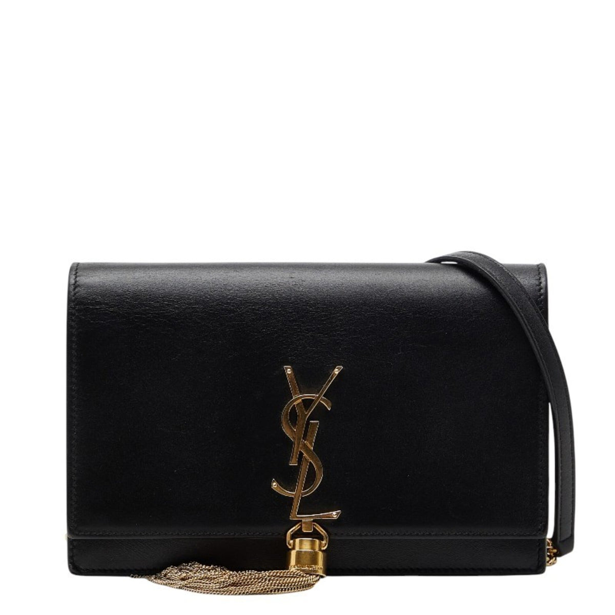 Saint Laurent Black Leather Shoulder Bag (Pre-Owned)