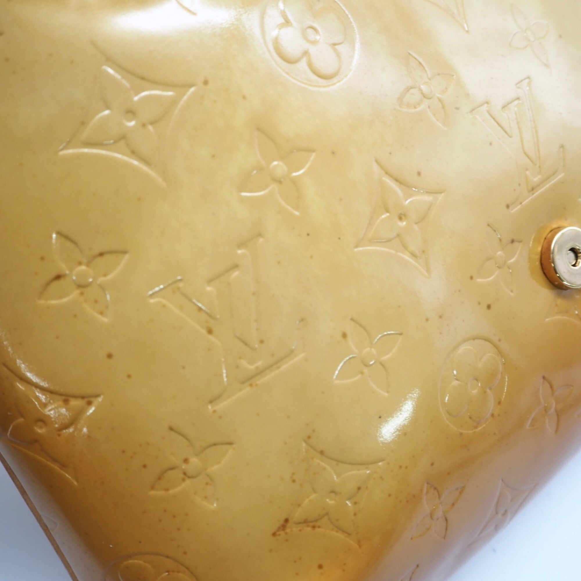 Louis Vuitton Monogram Vernis Yellow Leather Shoulder Bag (Pre-Owned)