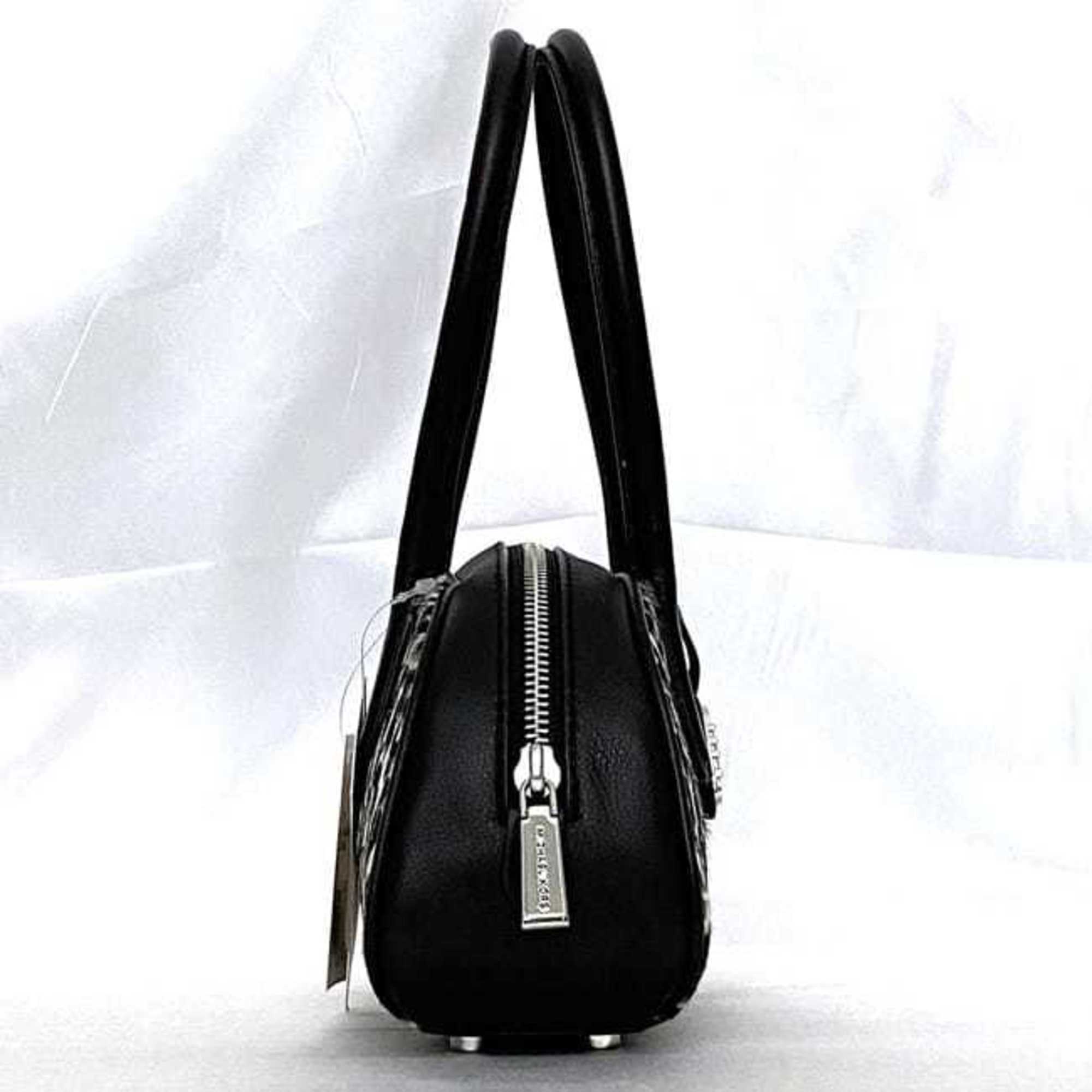 Michael Kors Black Gray White Leather Leather Handbag (Pre-Owned)