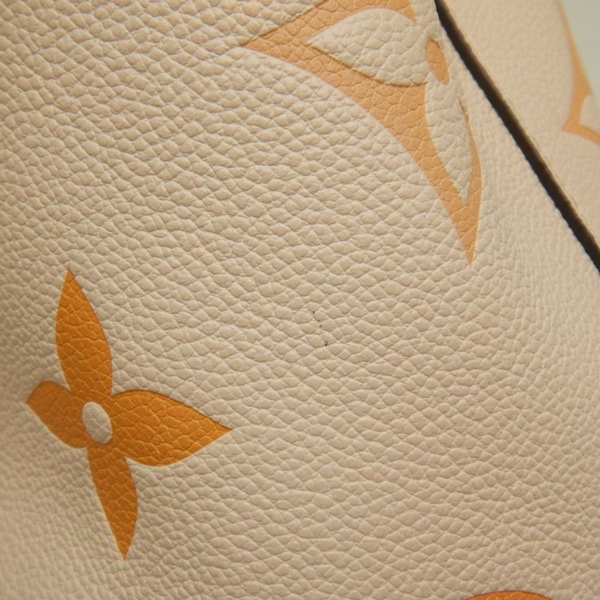 Louis Vuitton Monogram Empreinte Cream Saffron Monogram Empreinte Shoulder Bag (Pre-Owned)
