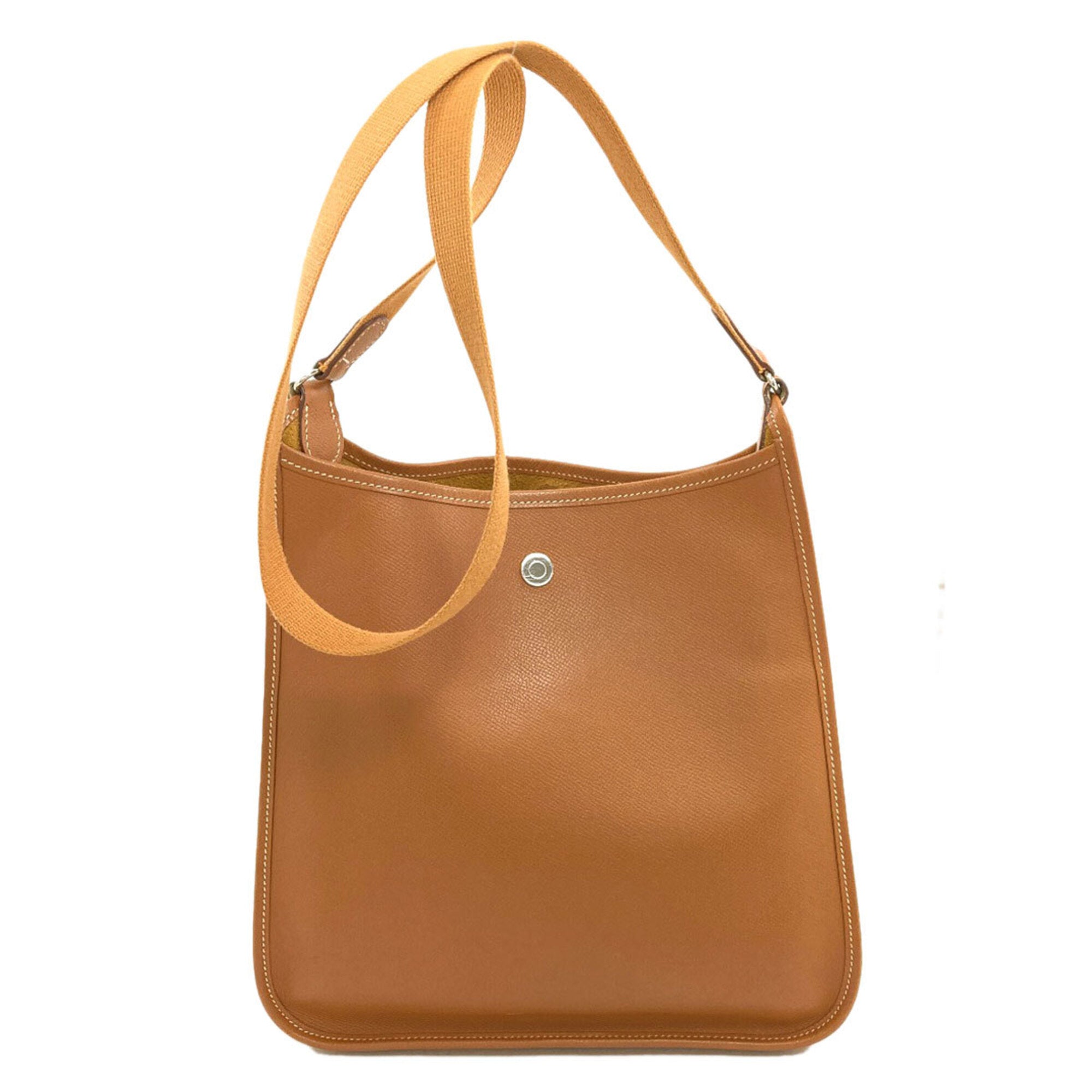 Hermes Vespa Brown Epsom Leather Shoulder Bag (Pre-Owned)