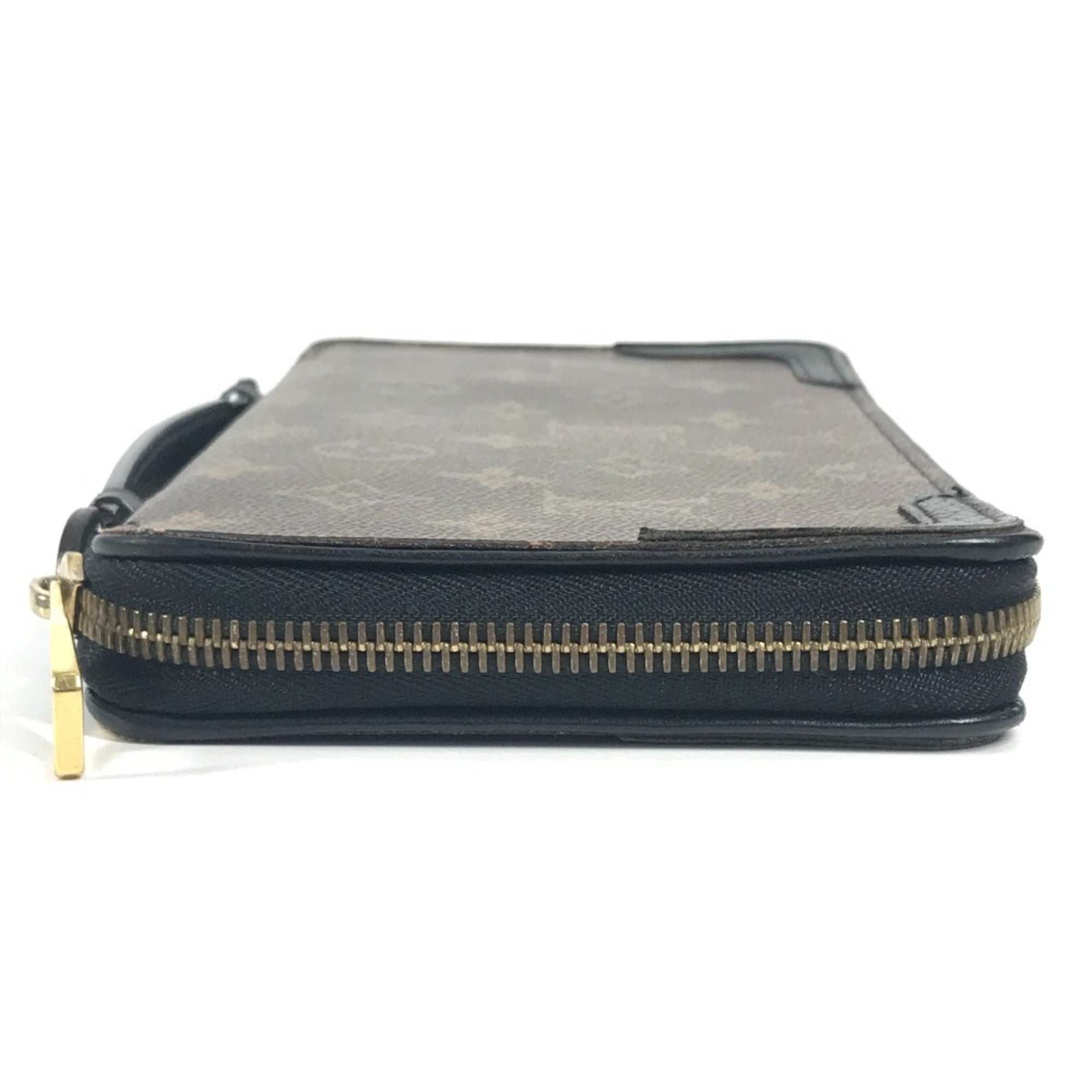 Louis Vuitton Monogram Black Brown Monogram Leather Pouch (Pre-Owned)