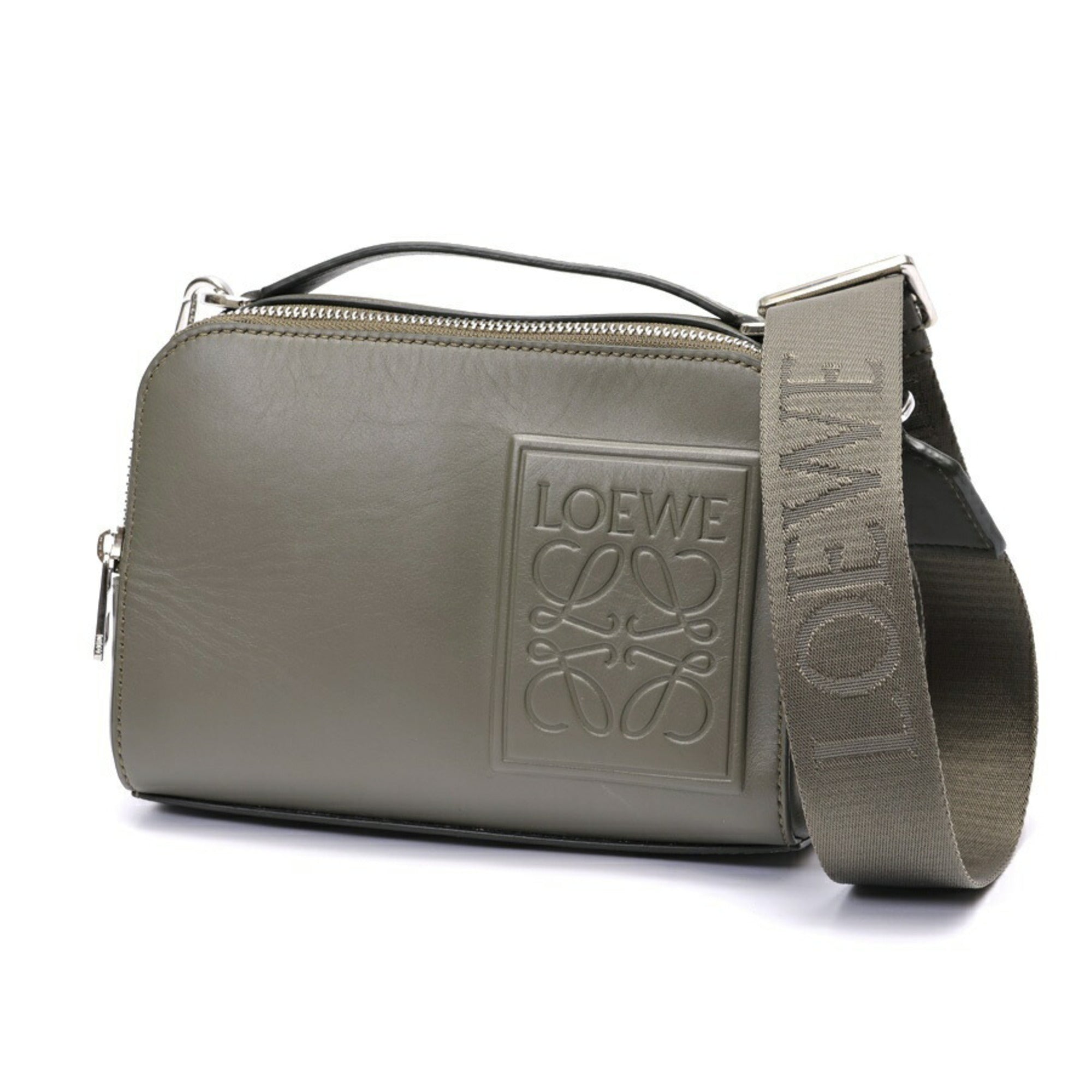 Loewe Khaki Leather Shoulder Bag (Pre-Owned)