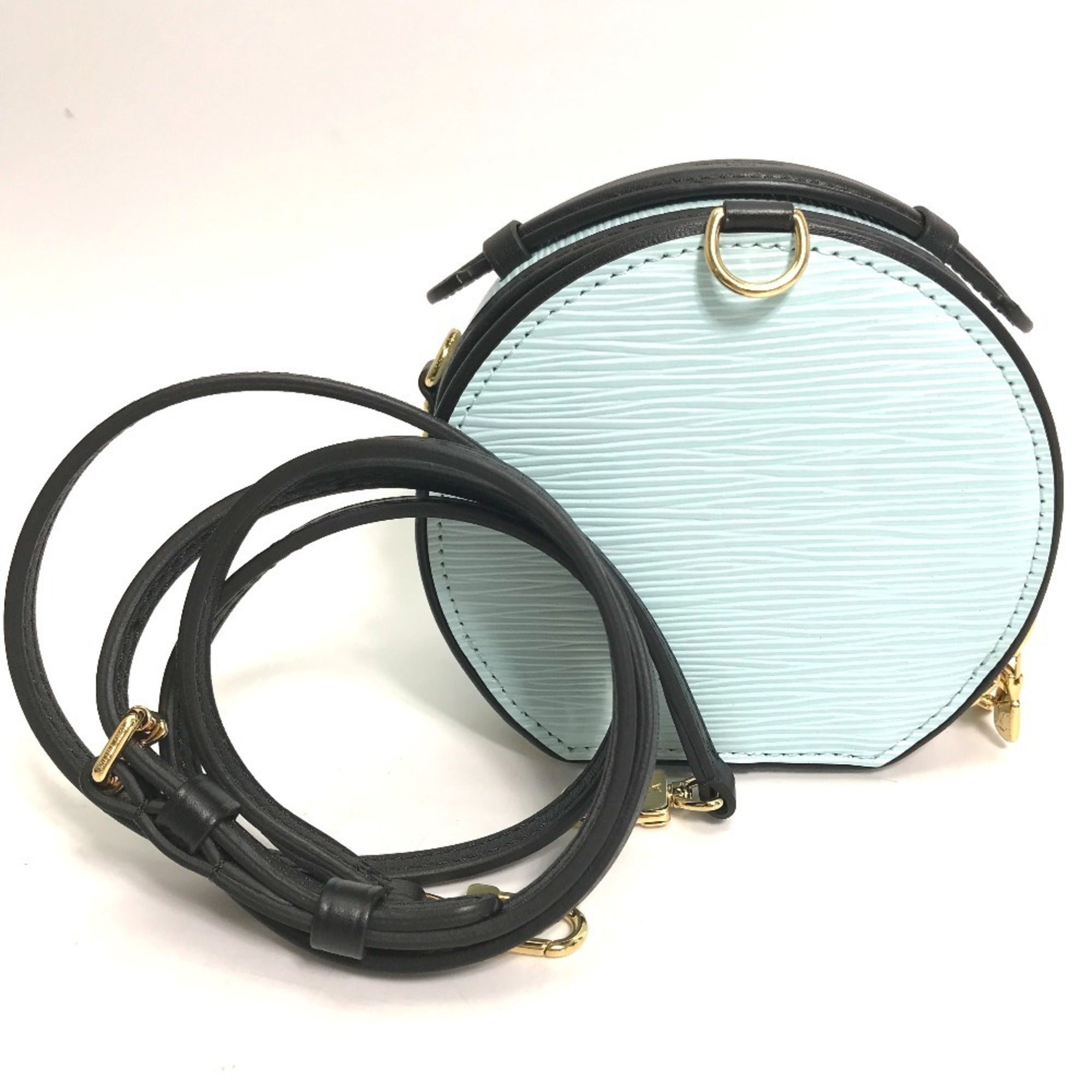 Louis Vuitton Blue Epi Leather Handbag Pouch Shoulder Bag (Pre-Owned)