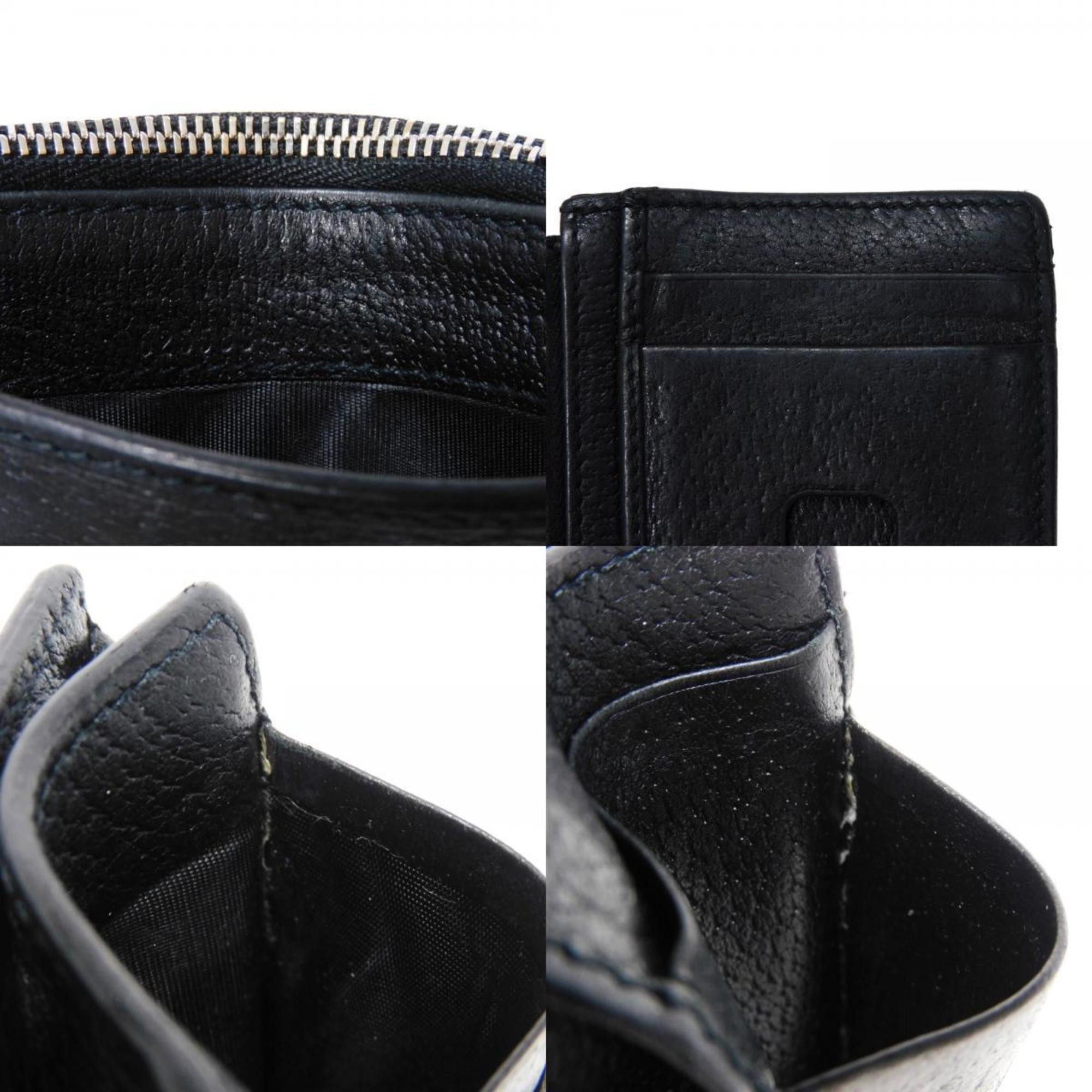 Gucci Black Yellow Nylon Leather Coin Purse/Coin Case (Pre-Owned)