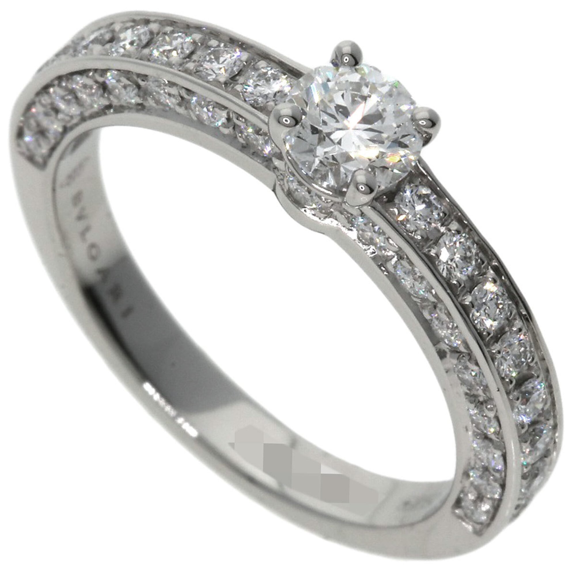Bvlgari Platinum Platinum 950 Band Ring (Pre-Owned)