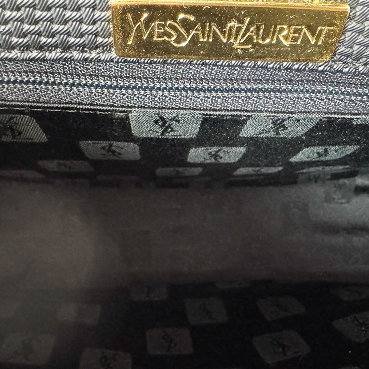 Yves Saint Laurent Black Camel Coated Canvas Leather Handbag Shoulder Bag (Pre-Owned)