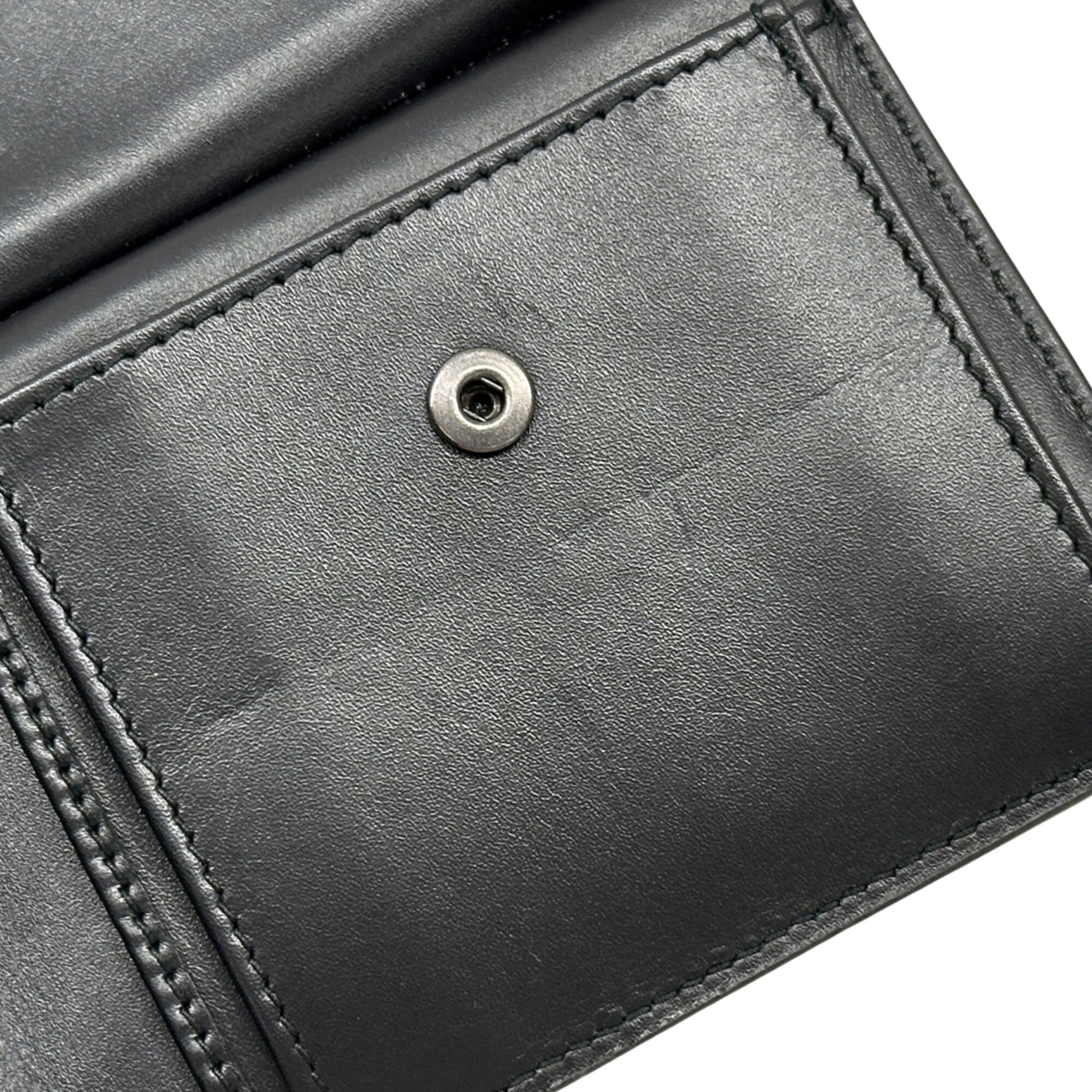 Bottega Veneta Black Intrecciato Wallet (Bi-Fold) (Pre-Owned)