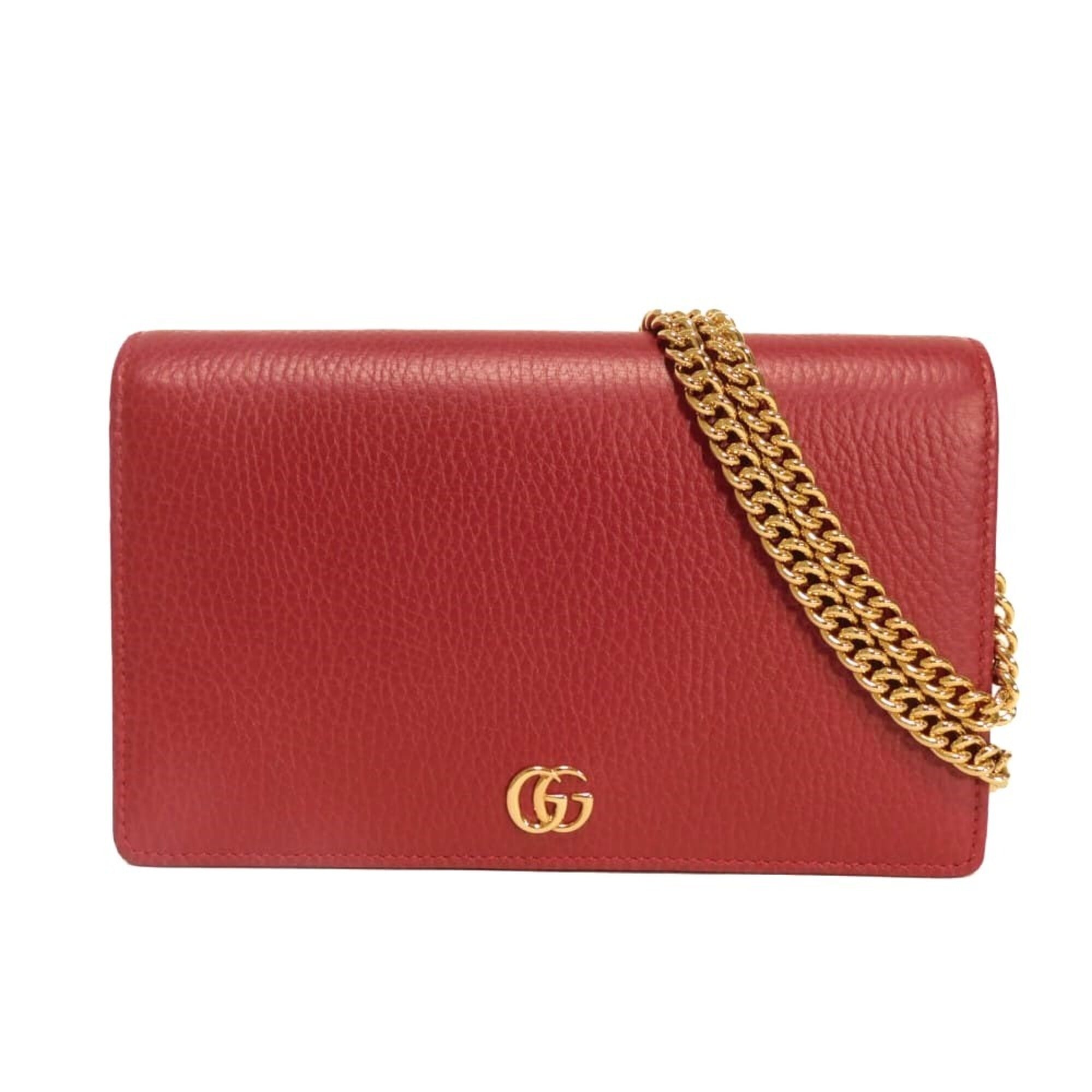 Gucci Red Color Clutch Bag Shoulder Bag (Pre-Owned)