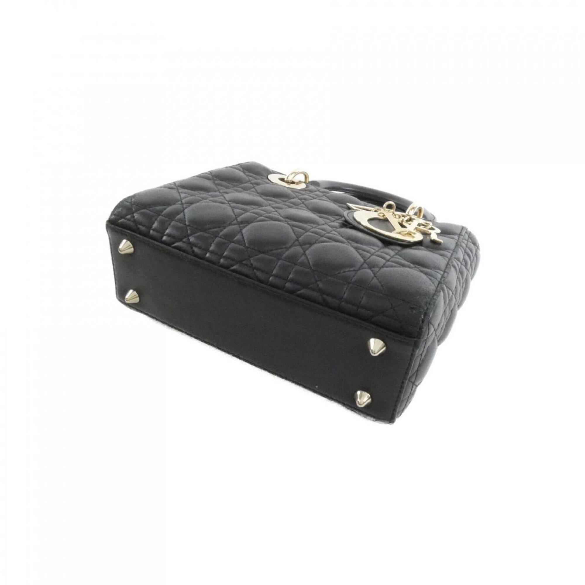Christian Dior Black Leather Handbag (Pre-Owned)