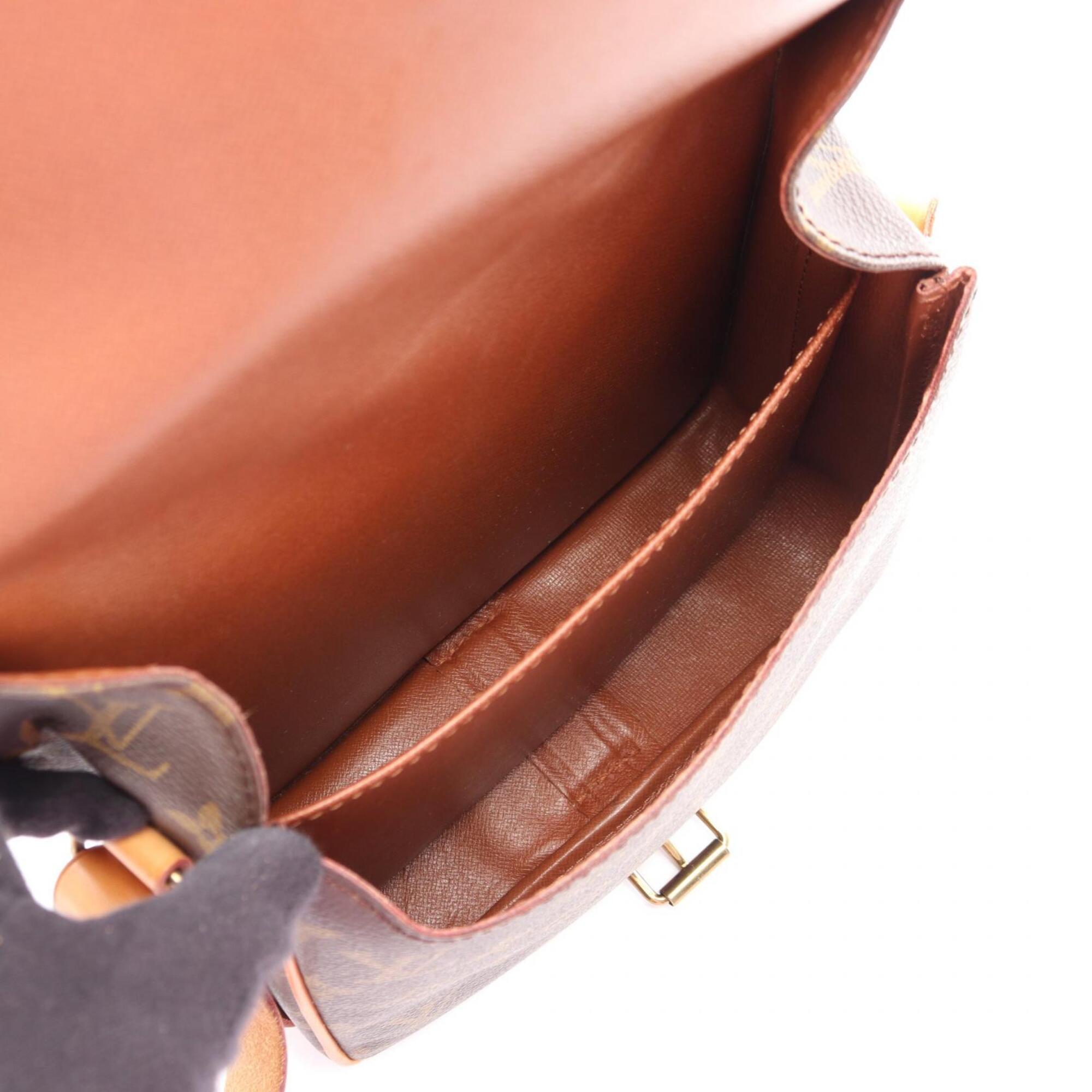 Louis Vuitton Brown Coated Canvas Pvc Monogram Leather Handbag Shoulder Bag (Pre-Owned)