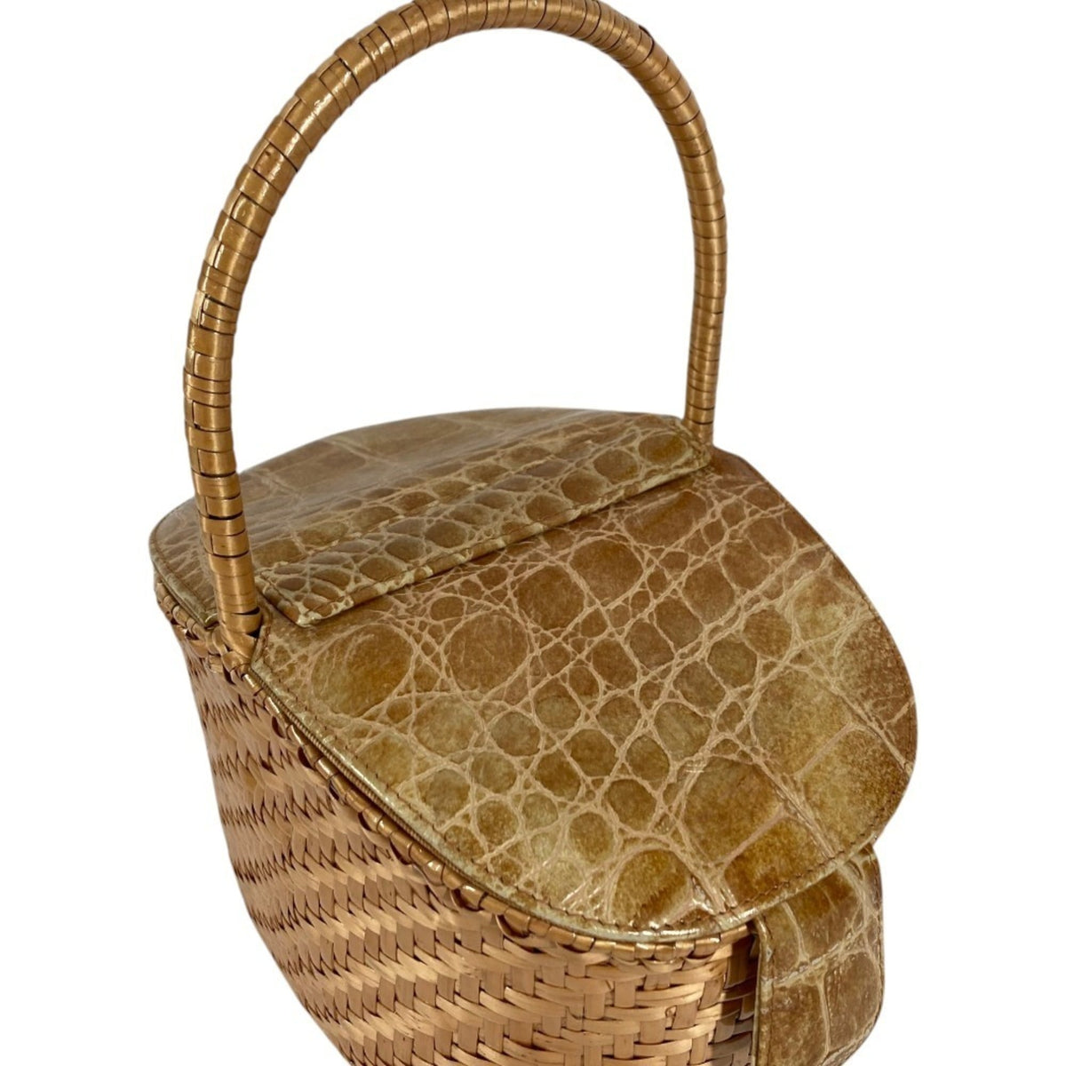Fendi Beige Hemp Leather Handbag (Pre-Owned)