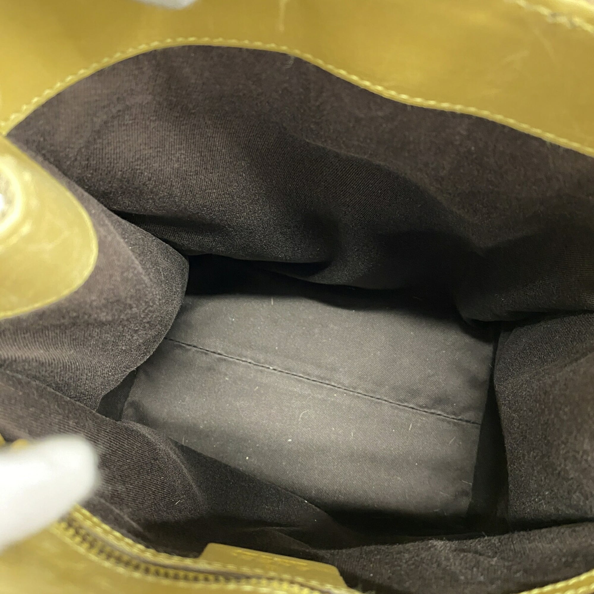 Gucci Brown Yellow Canvas Tote Bag (Pre-Owned)