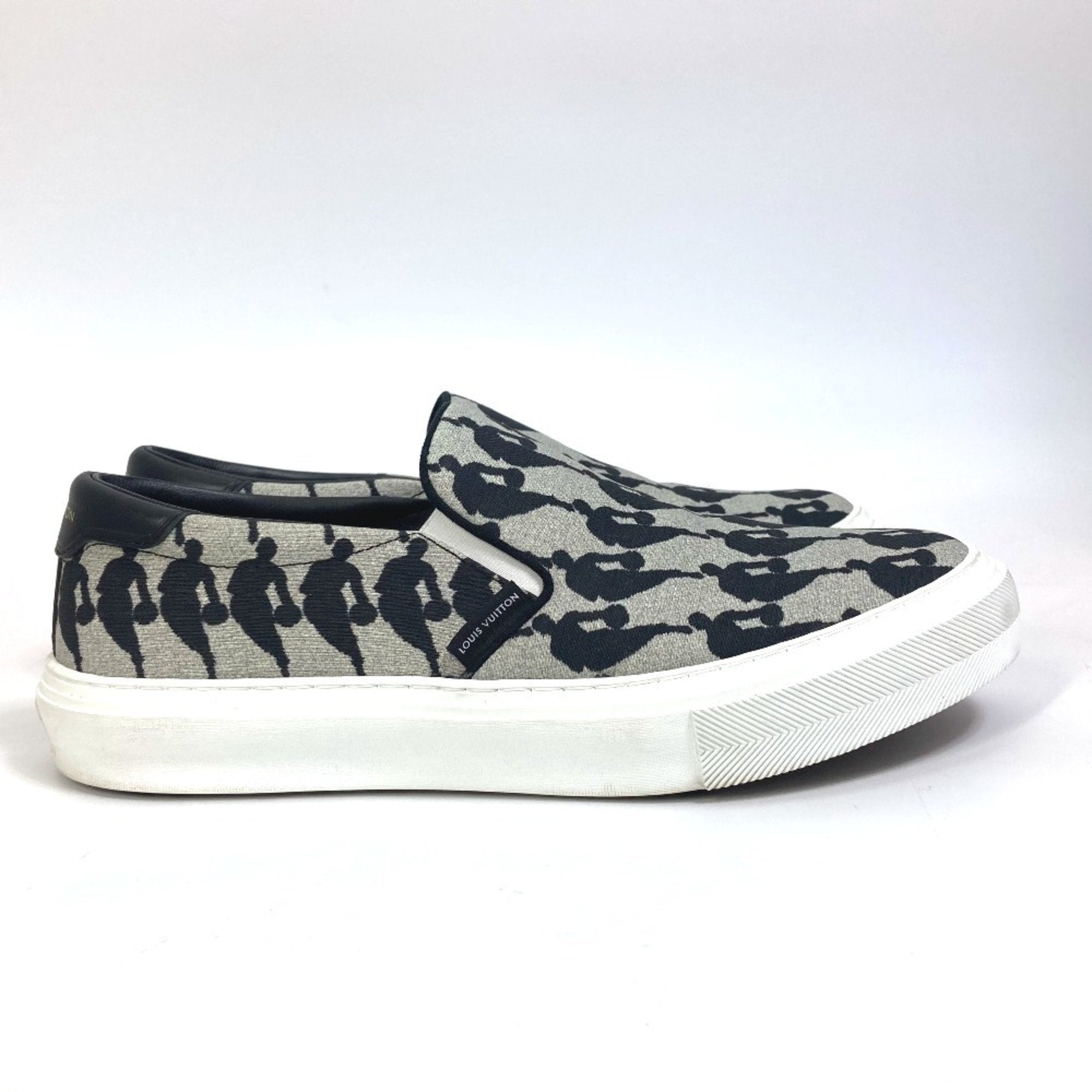 Louis Vuitton Black Gray Sneakers (Pre-Owned)