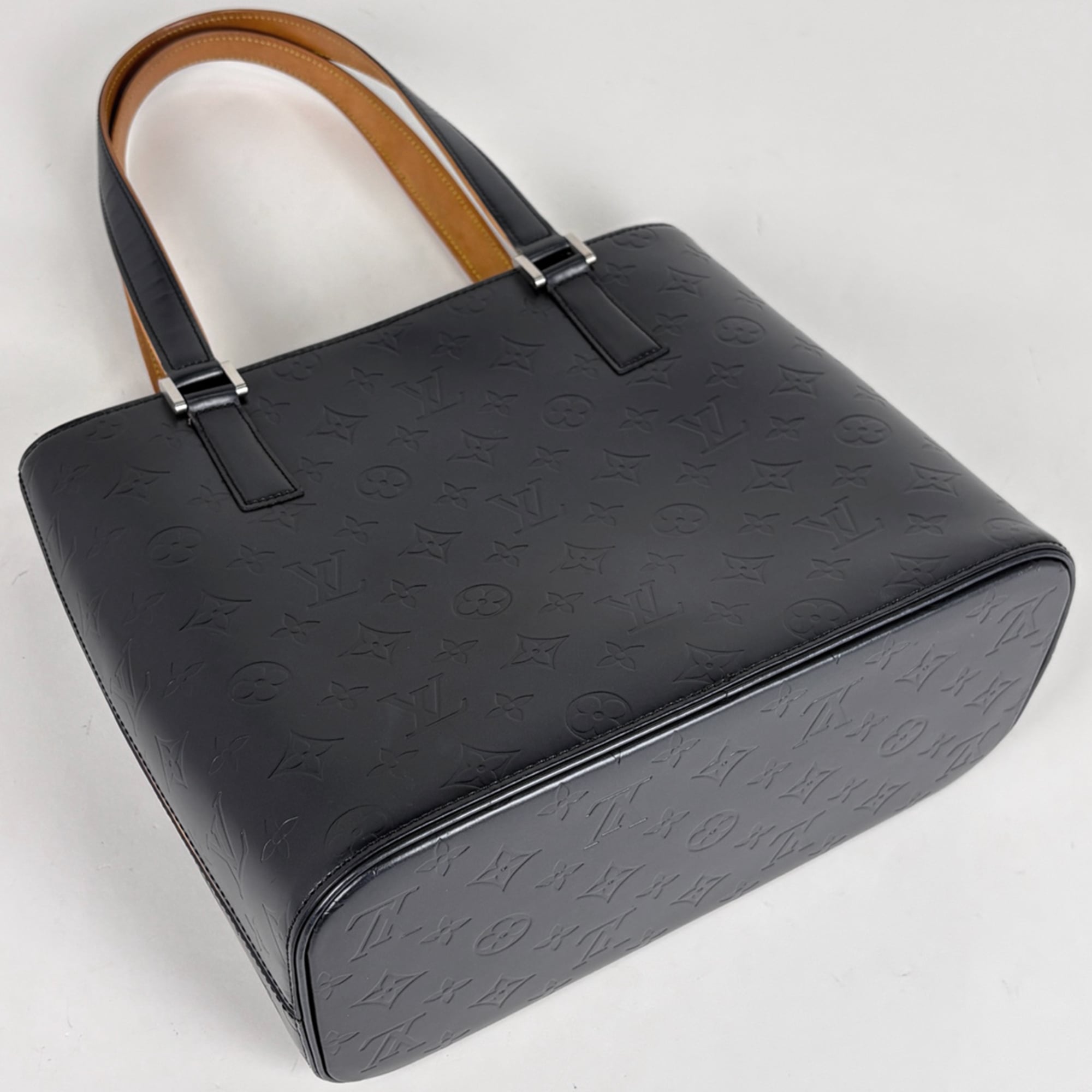 Louis Vuitton Monogram Mat Blue Monogram Mat Tote Bag (Pre-Owned)