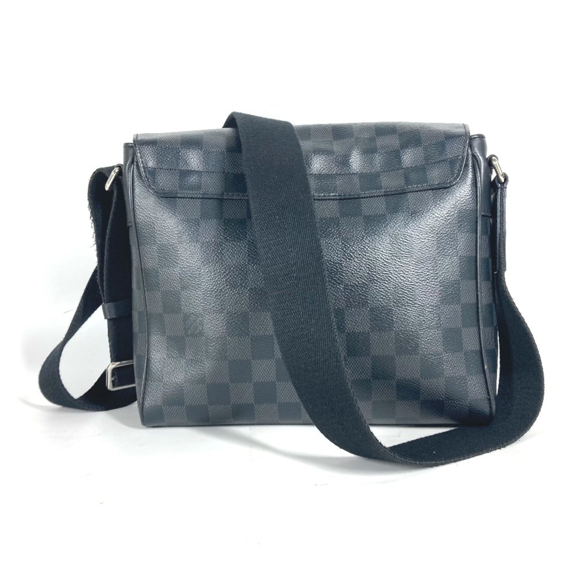 Louis Vuitton Black Damier Graphite Shoulder Bag (Pre-Owned)