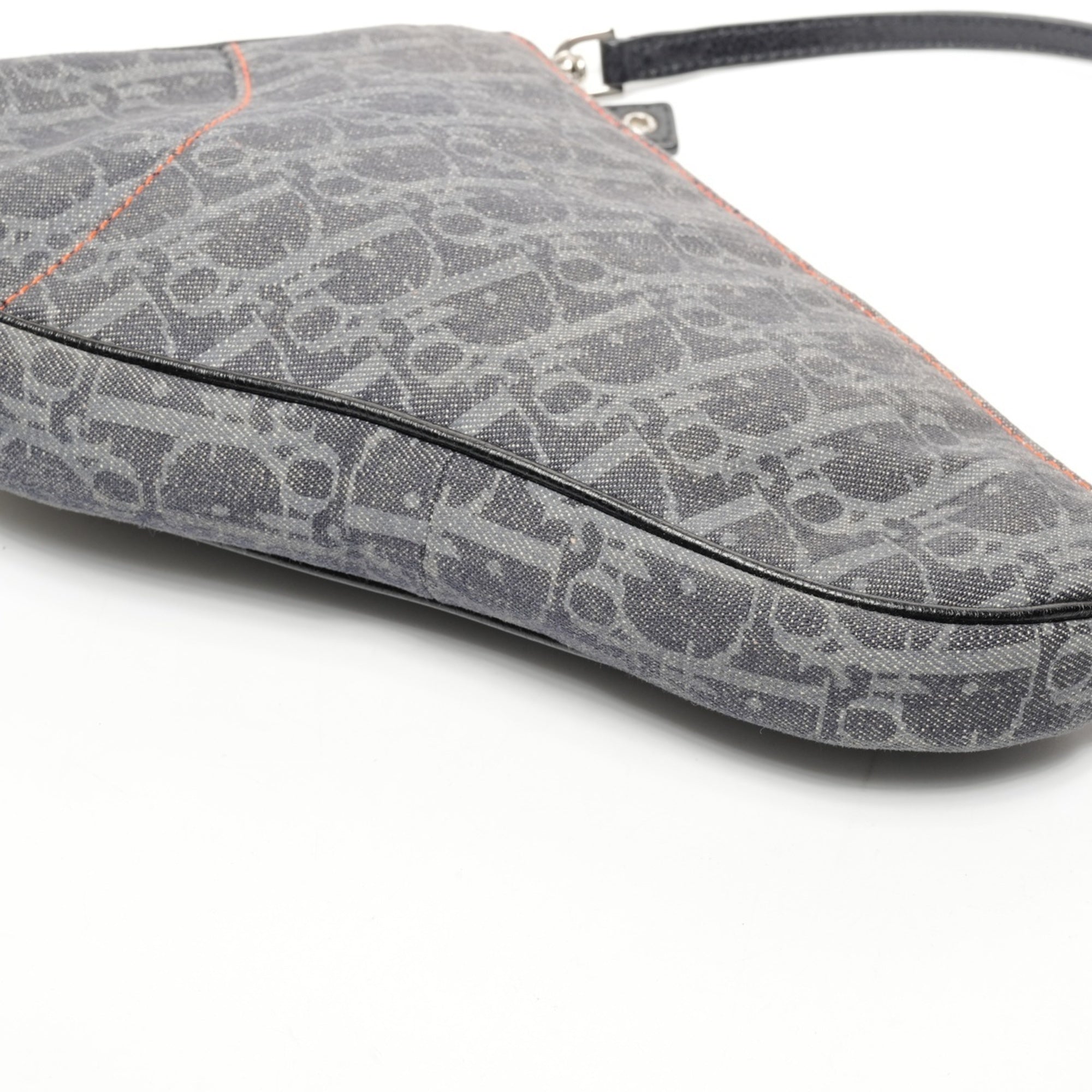 Christian Dior Navy Saddle Bag Shoulder Bag (Pre-Owned)