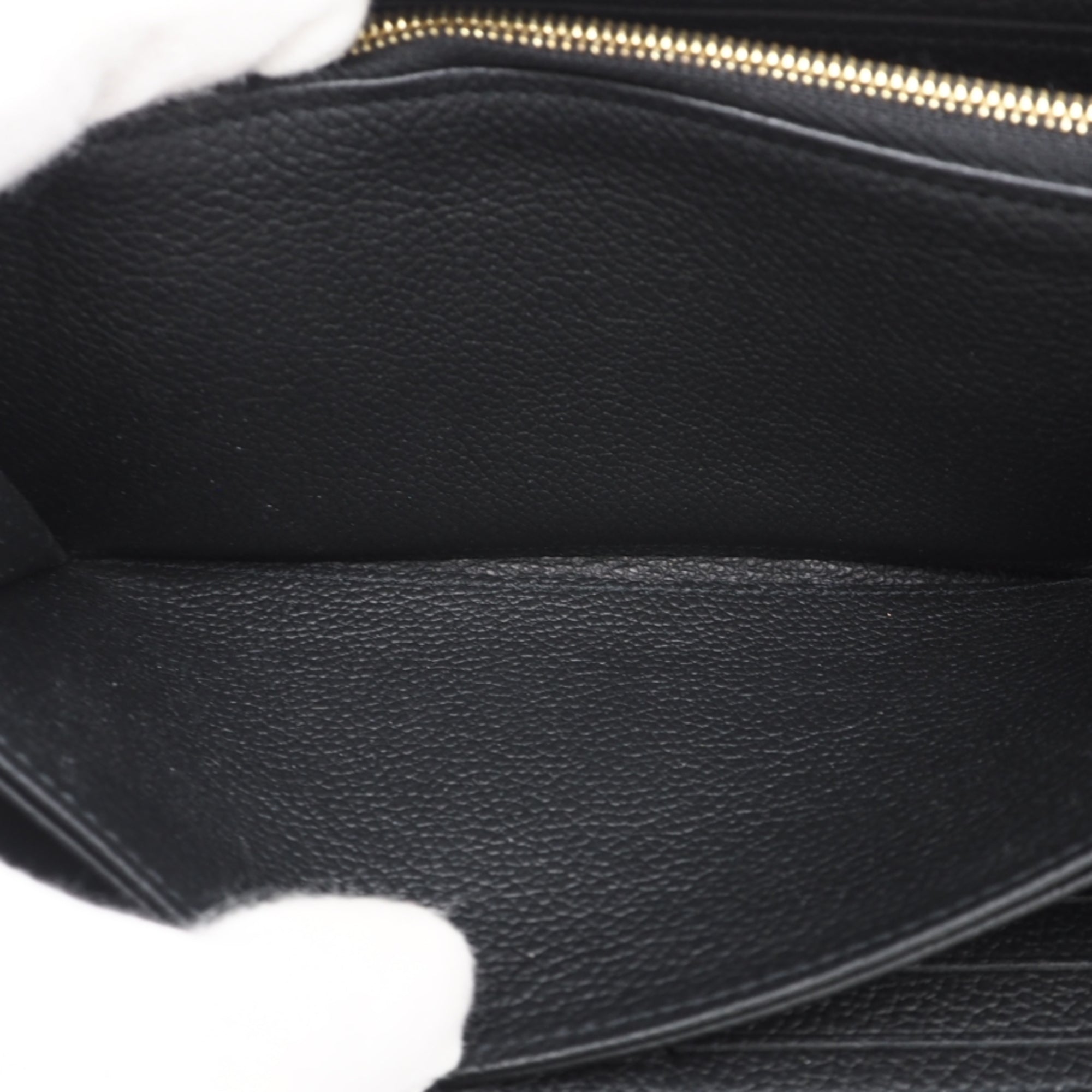 Louis Vuitton Monogram Empreinte Black Noir Leather Long Wallet (Bi-Fold) (Pre-Owned)