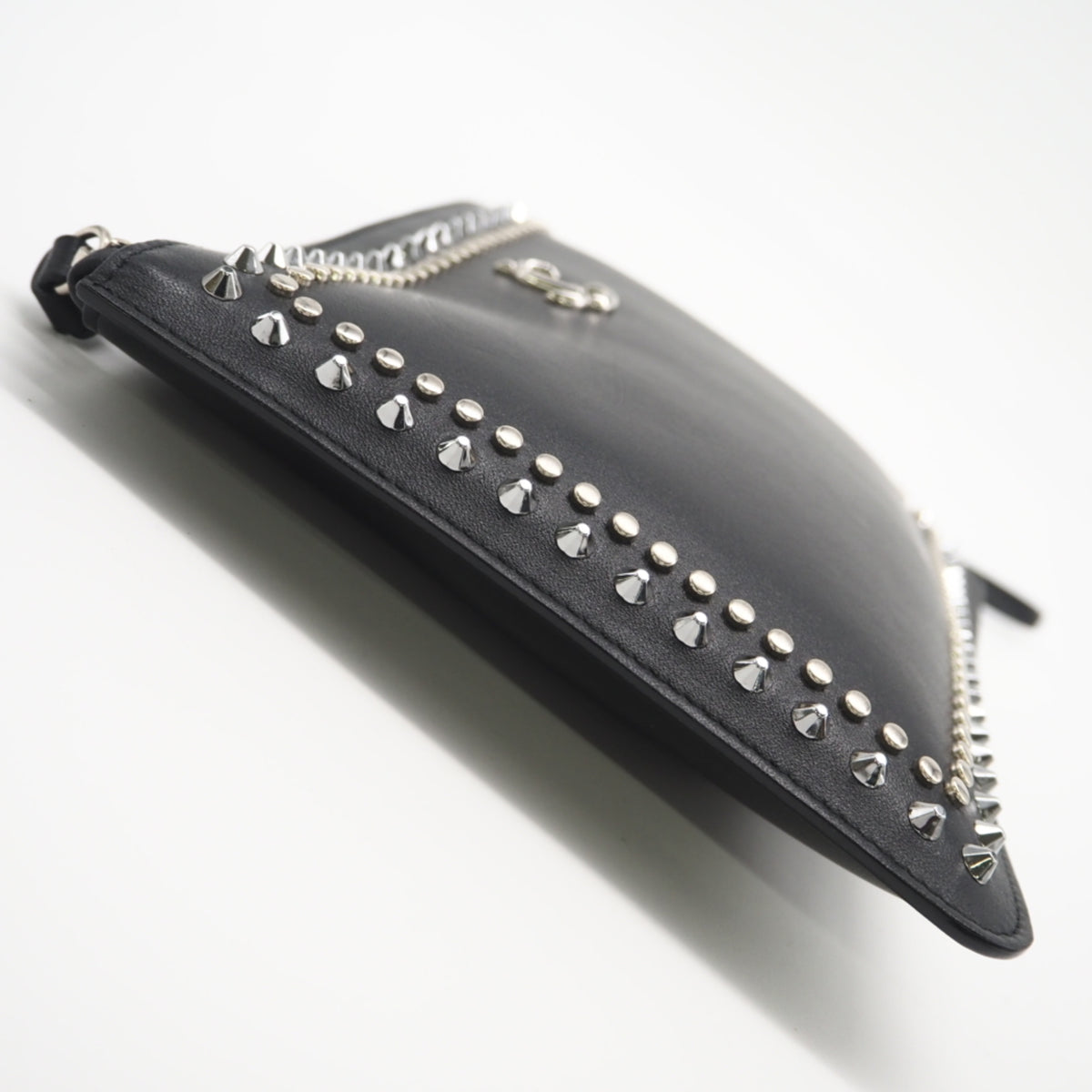 Jimmy Choo Black Leather Clutch Bag (Pre-Owned)