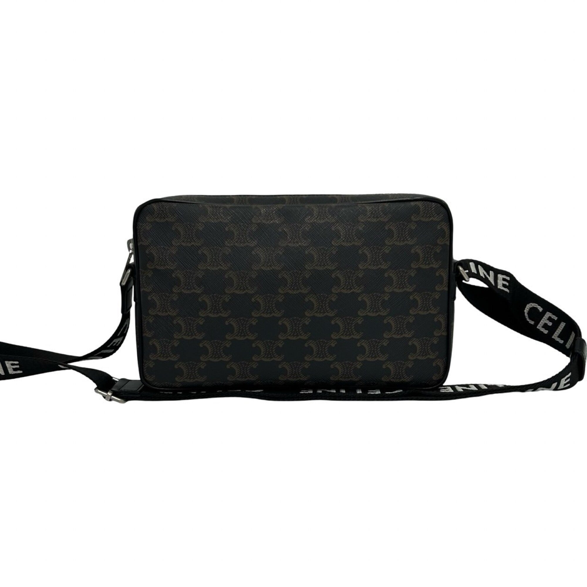 Celine Black Leather Pvc Shoulder Bag (Pre-Owned)