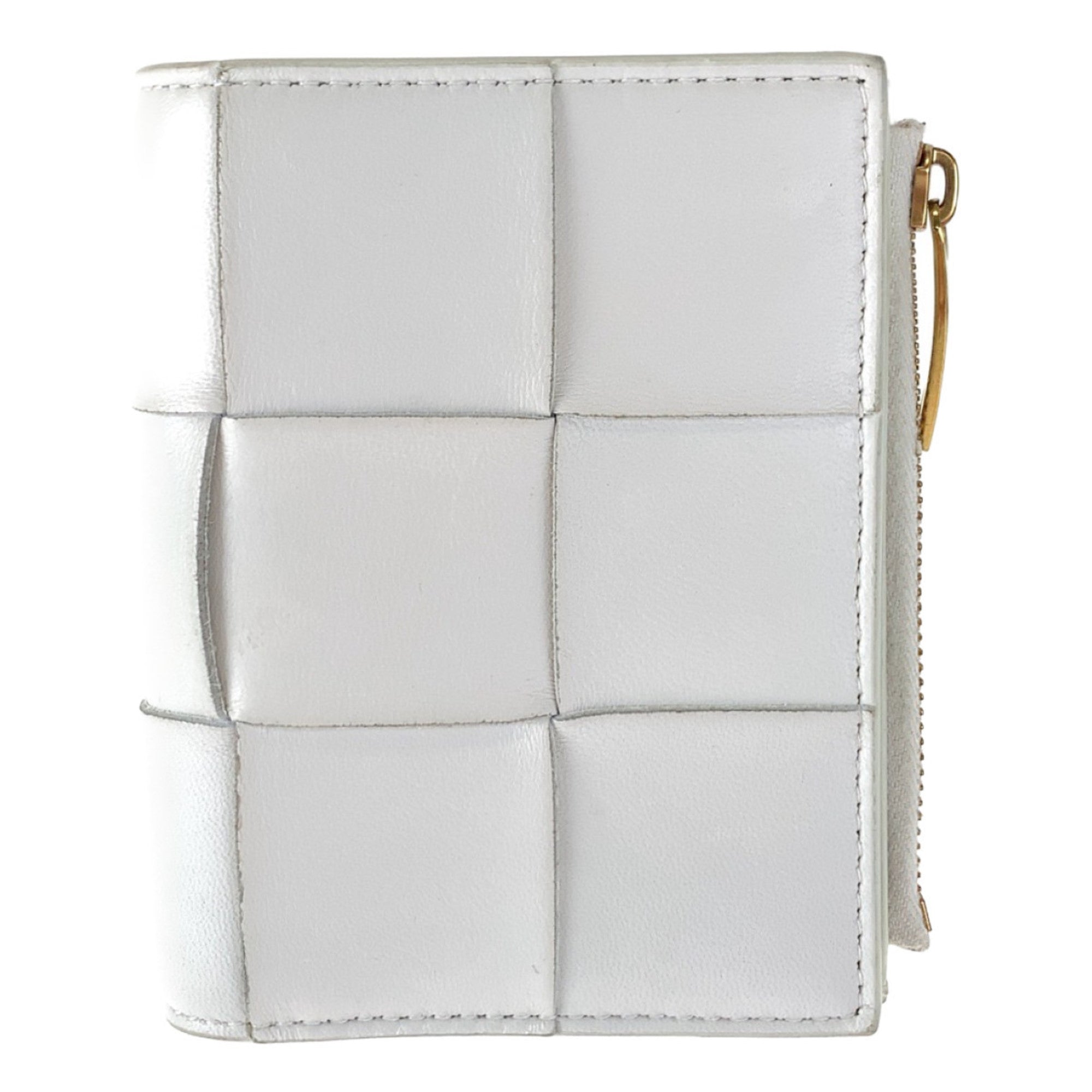 Bottega Veneta White Leather Card Wallet (Pre-Owned)