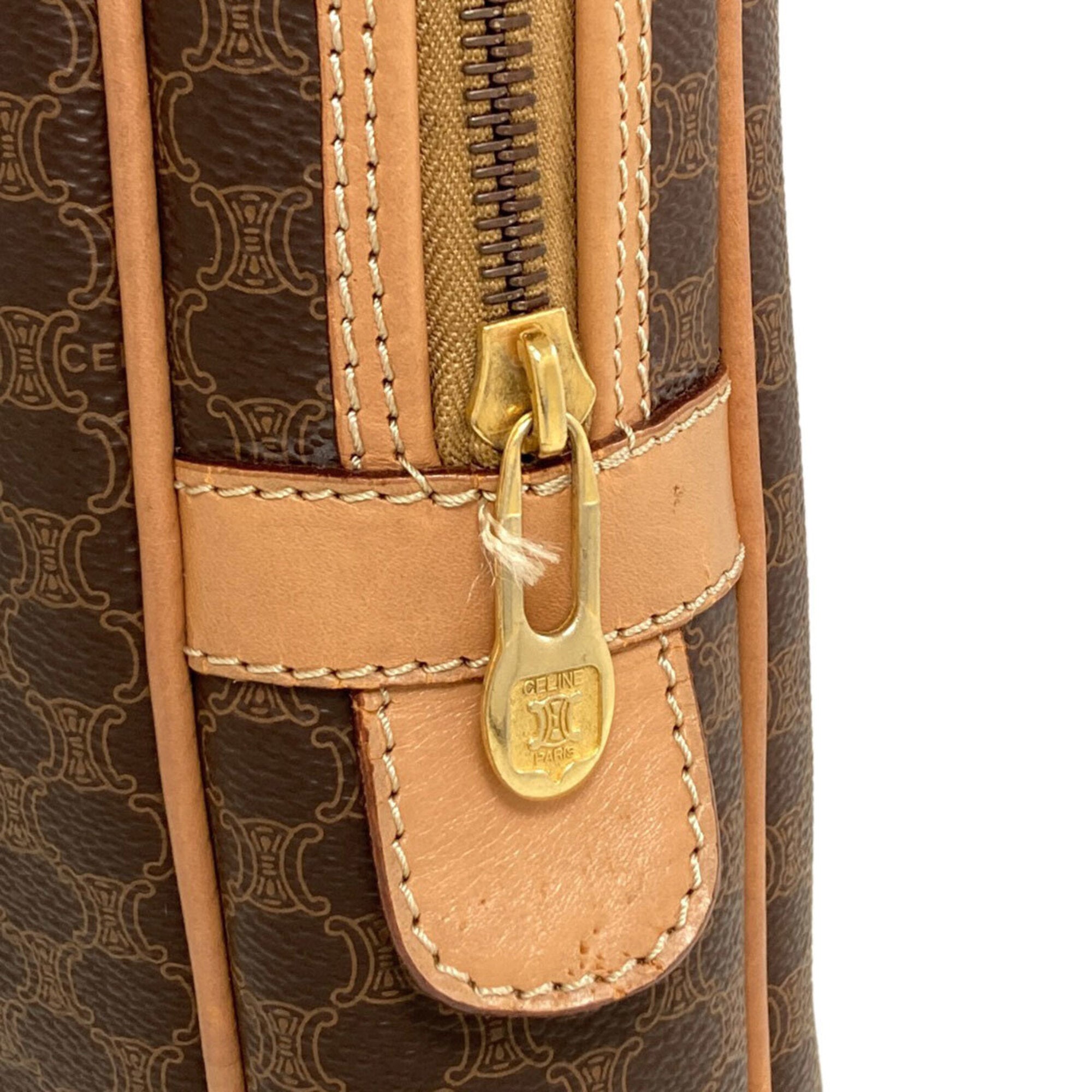Celine Brown Leather Briefcase (Pre-Owned)