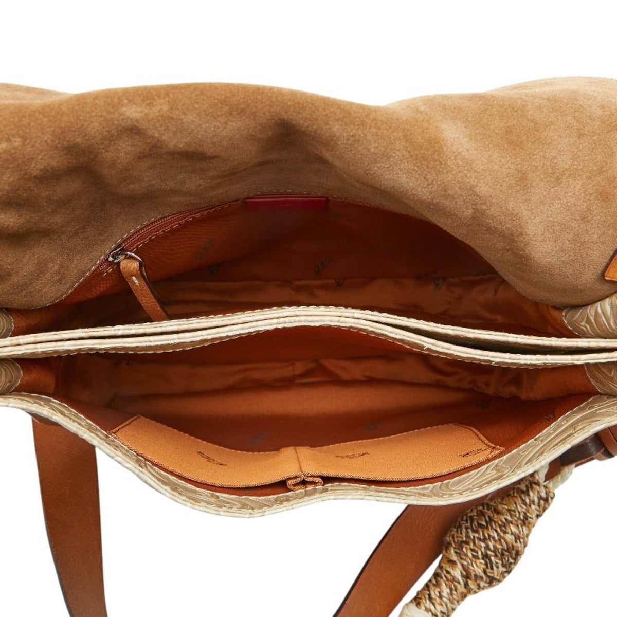 Etro Beige Multi-Color Leather Shoulder Bag (Pre-Owned)