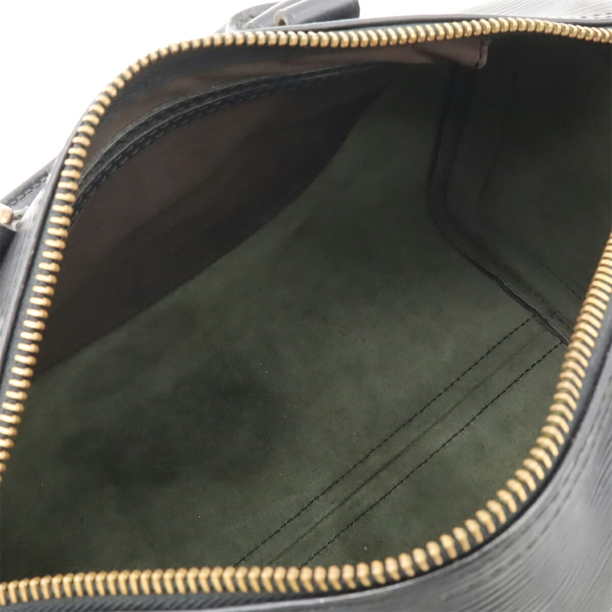 Louis Vuitton Epi Black Noir Epi Leather Boston Bag Handbag (Pre-Owned)