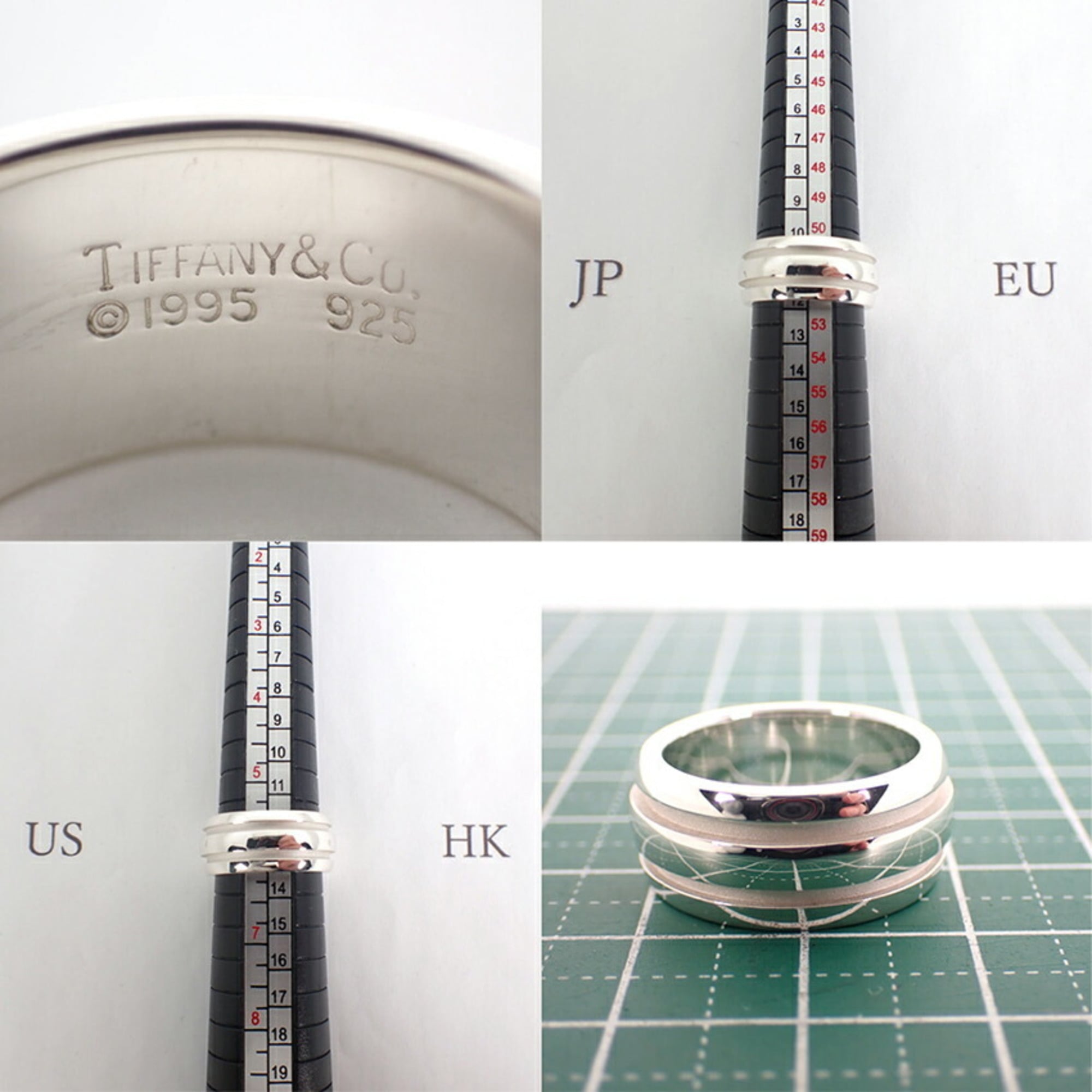 Tiffany Yellow Gold (18K) Sterling Silver 925 Band Ring (Pre-Owned)