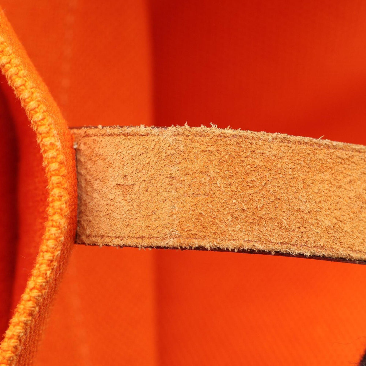 Hermes Beige Orange Handbag Tote Bag (Pre-Owned)