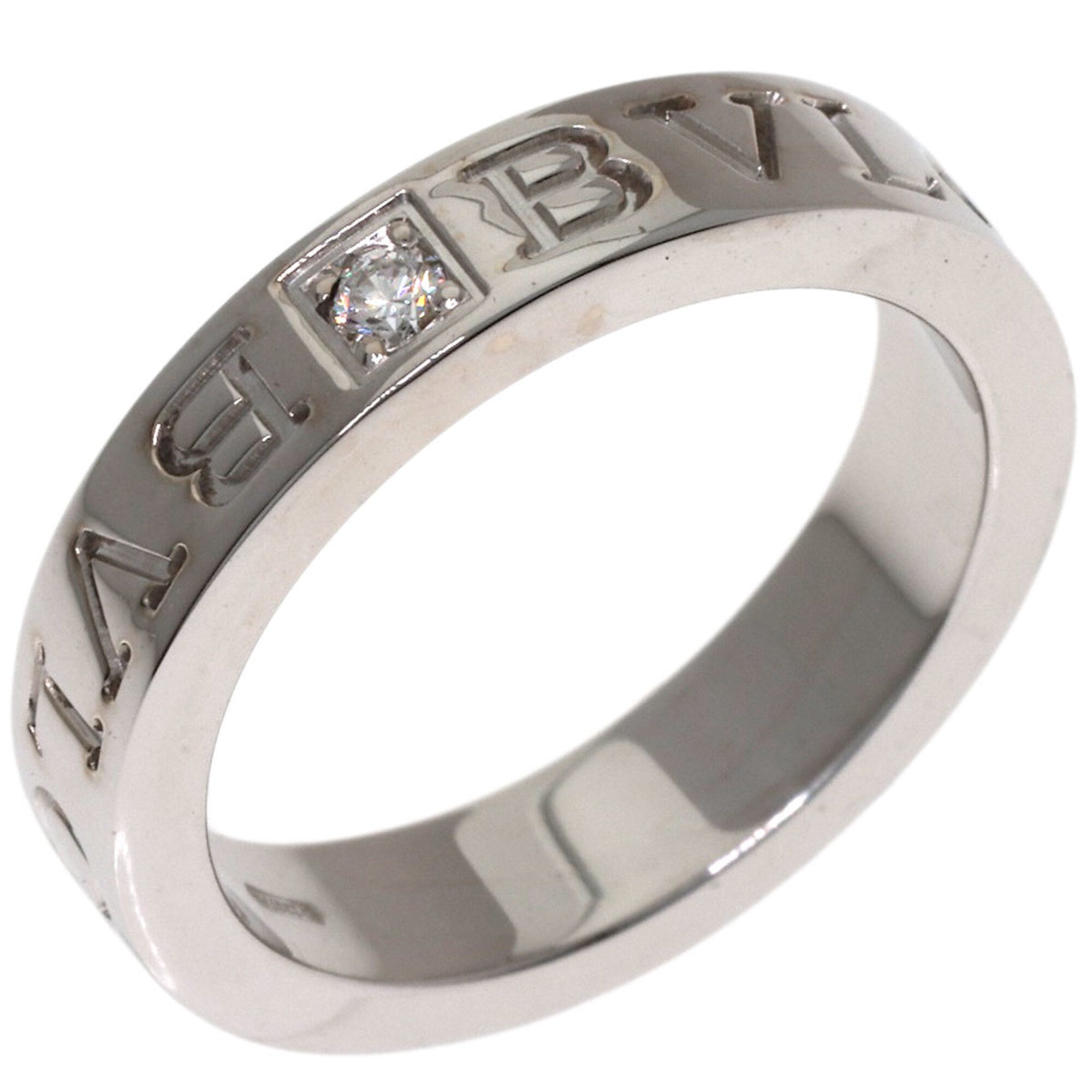 Bvlgari White Gold White Gold (18K) Band Ring (Pre-Owned)