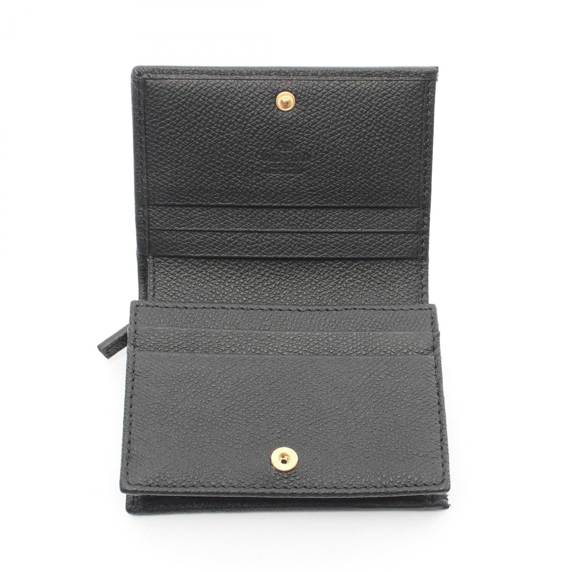 Valentino Garavani Black Leather Wallet (Bi-Fold) (Pre-Owned)