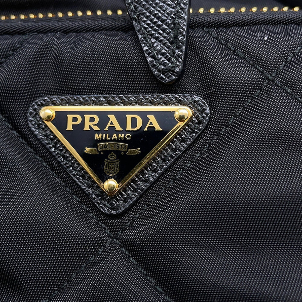 Prada Black Nylon Handbag Shoulder Bag (Pre-Owned)