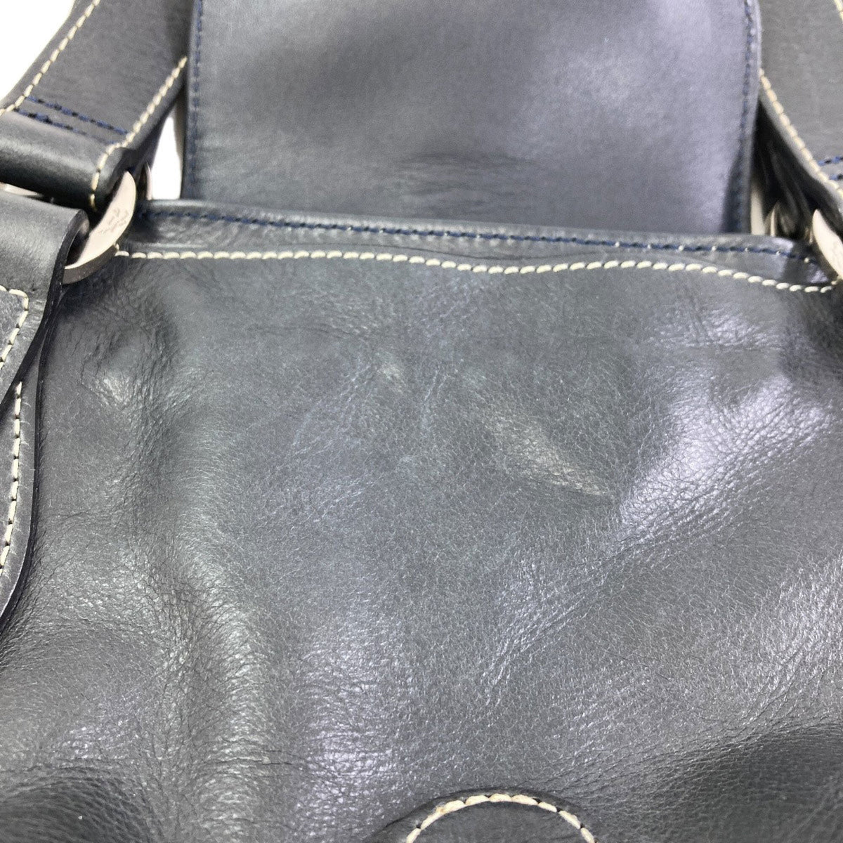 Longchamp Black Leather Tote Bag (Pre-Owned)